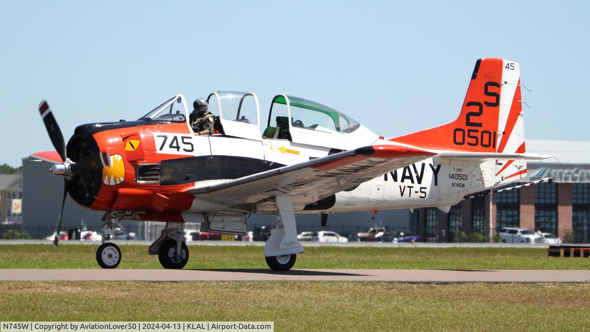N745W, 1956 North American T-28C Trojan C/N 24-533 (140501), T-28C