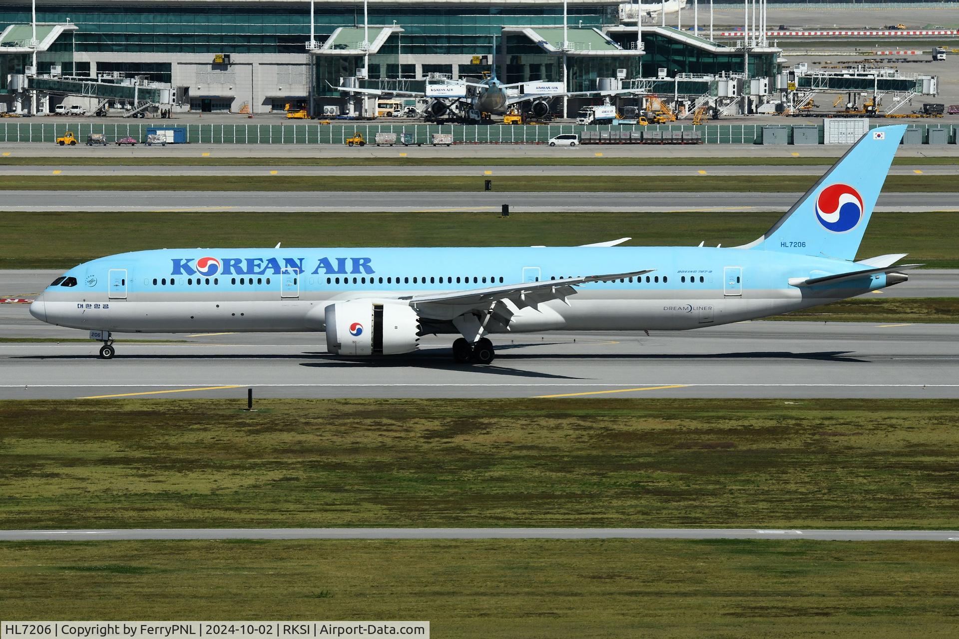 HL7206, 2018 Boeing 787-9 Dreamliner C/N 34815, Arrival of Korean B789