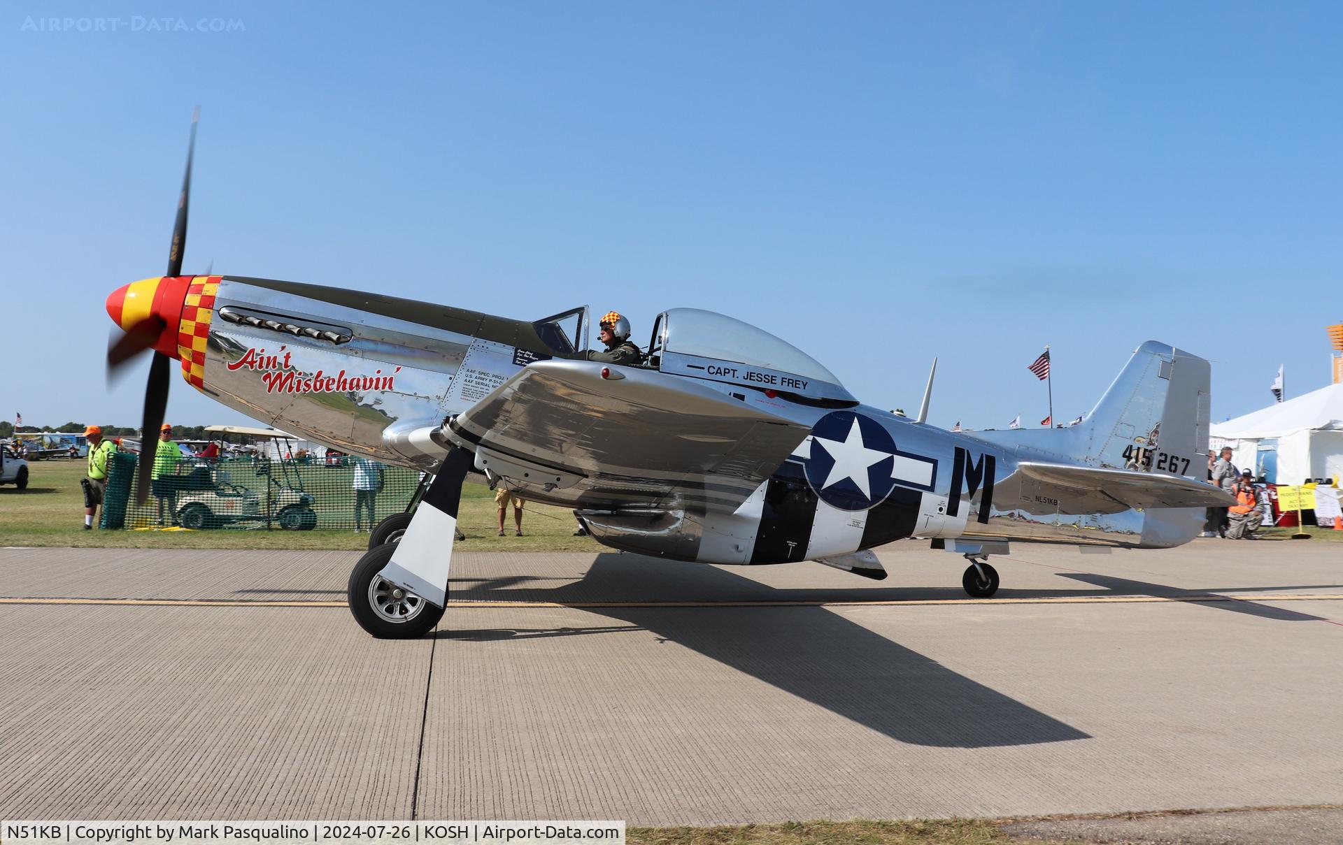 N51KB, 1961 North American F-51D Mustang C/N 44-74009, North American P-51D