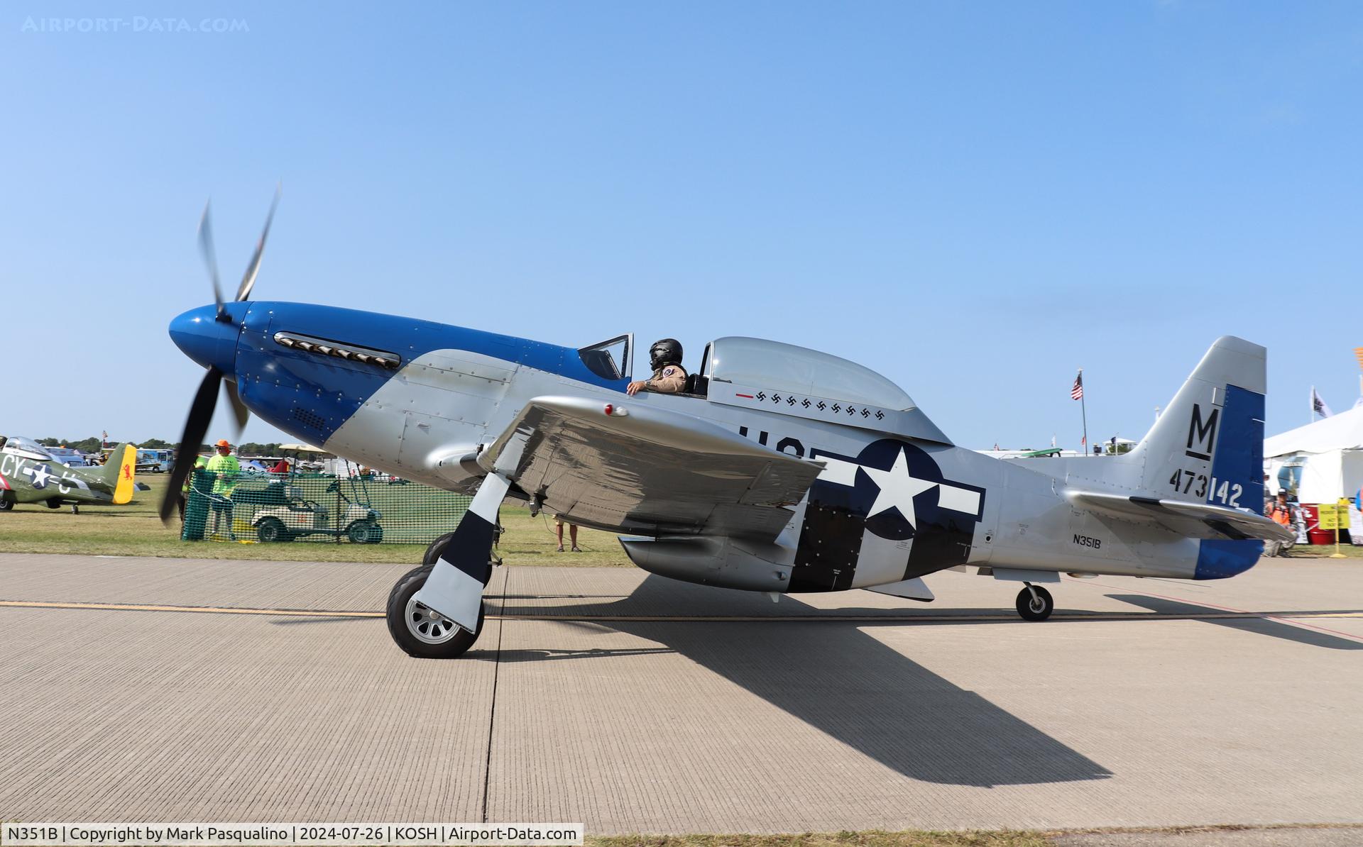 N351B, 1944 North American P-51D C/N 122-39601, North American P-51D