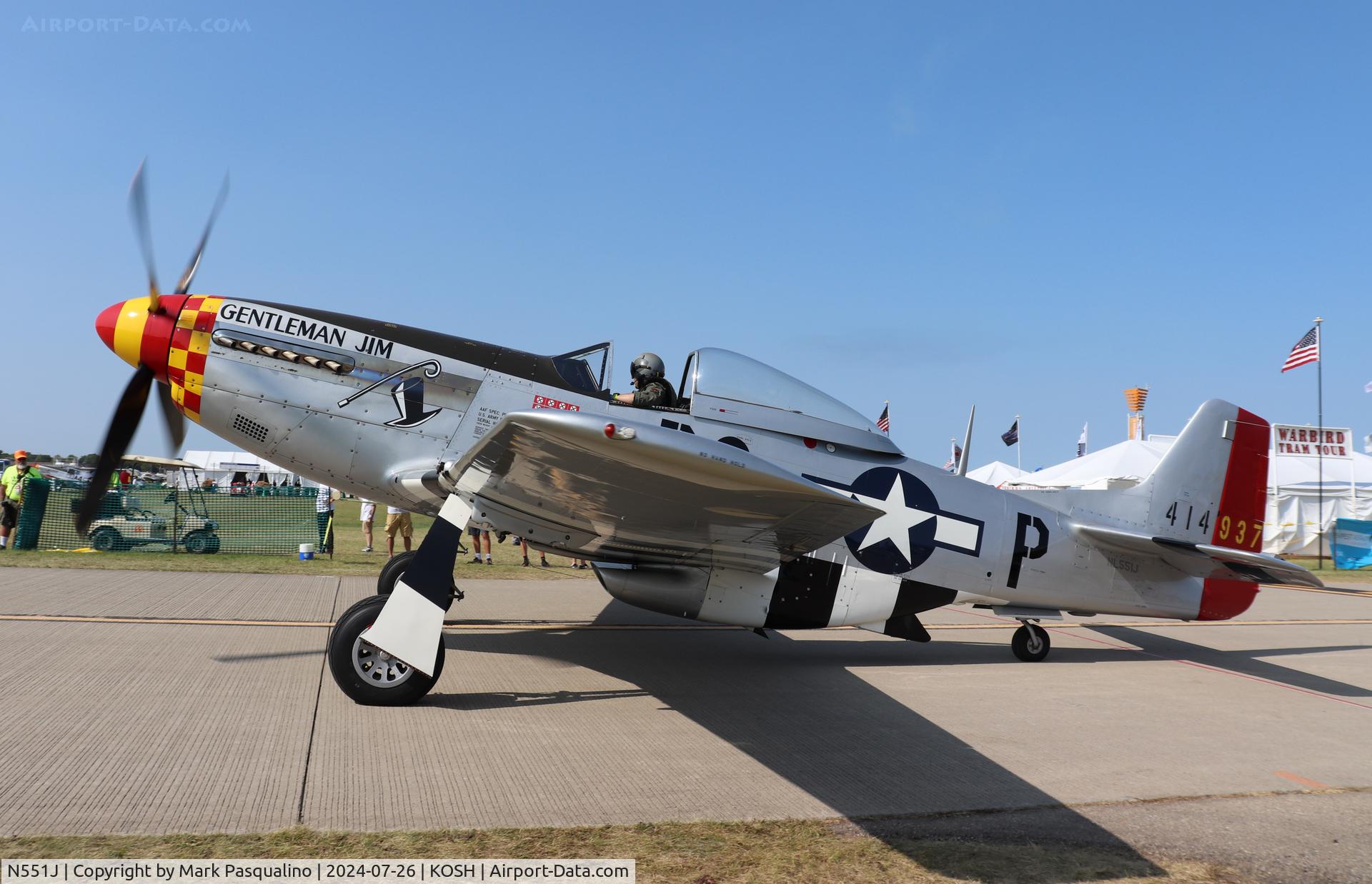 N551J, 1957 North American P-51D Mustang C/N 44-74230, North American P-51D