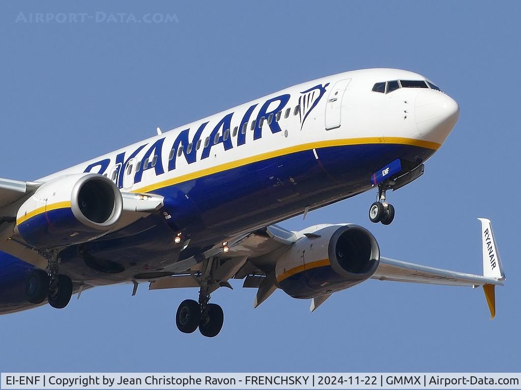 EI-ENF, 2010 Boeing 737-8AS C/N 35034, Barcelona (BCN)	Marrakesh (RAK)	FR2239