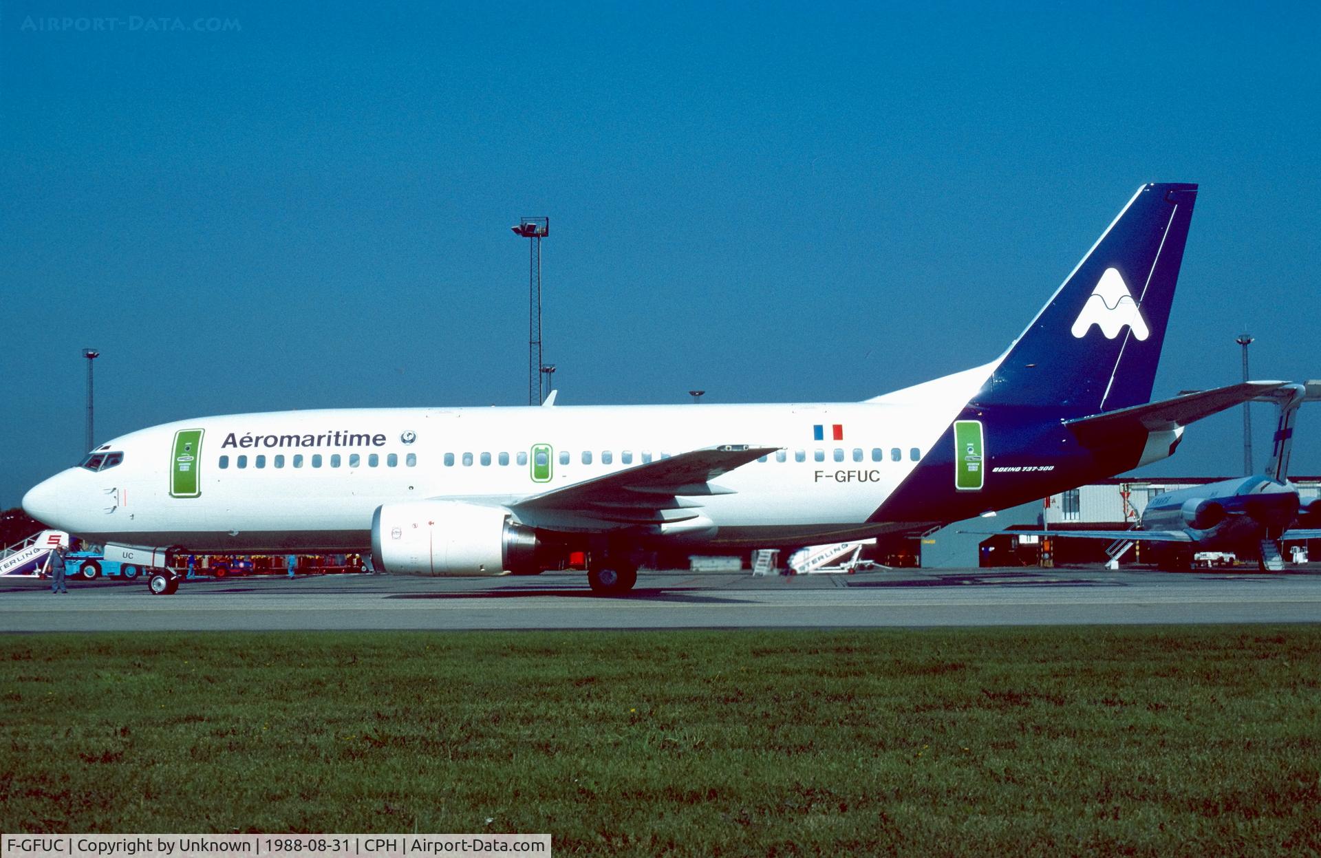 F-GFUC, 1988 Boeing 737-33A C/N 24026, Copenhagen 9.1988