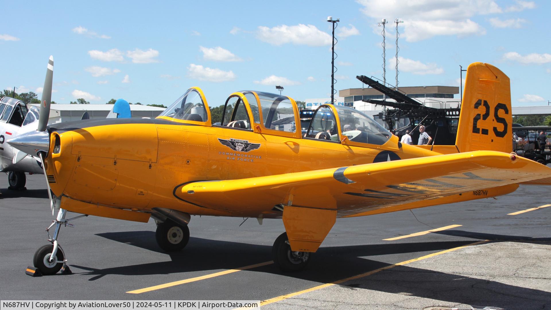 N687HV, 1955 Beech T-34B Mentor C/N BG-21, T-34B