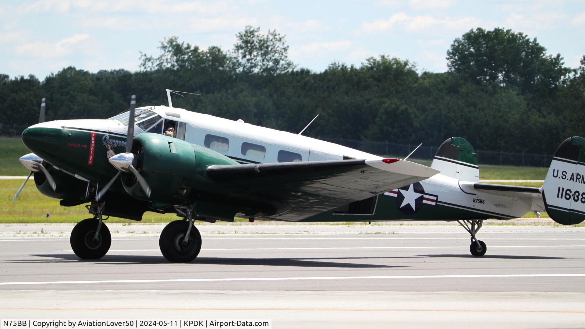 N75BB, 1952 Beech C-45H Expeditor C/N AF-195, C-45H