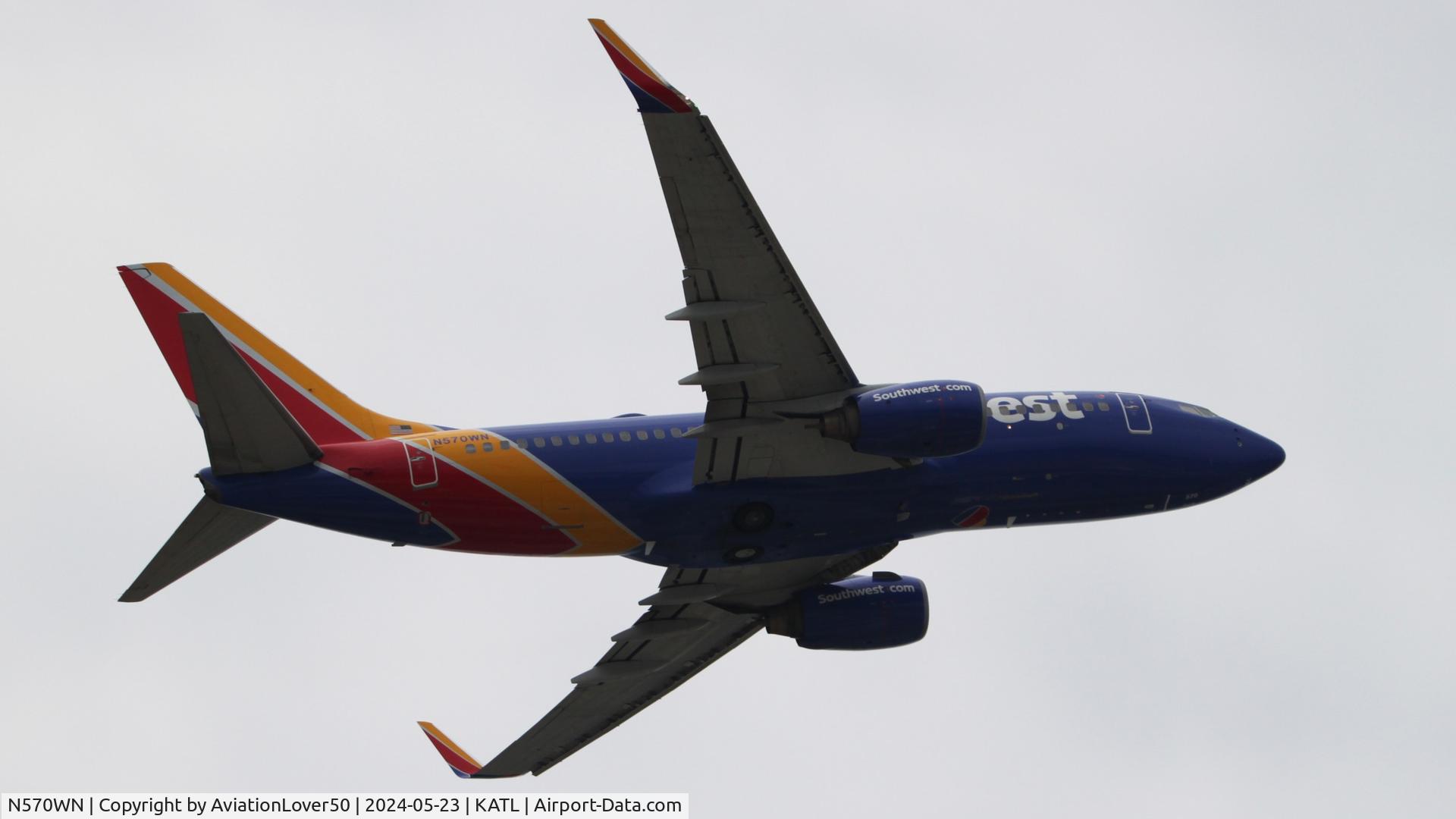N570WN, 2002 Boeing 737-7CT C/N 33657, Southwest 737