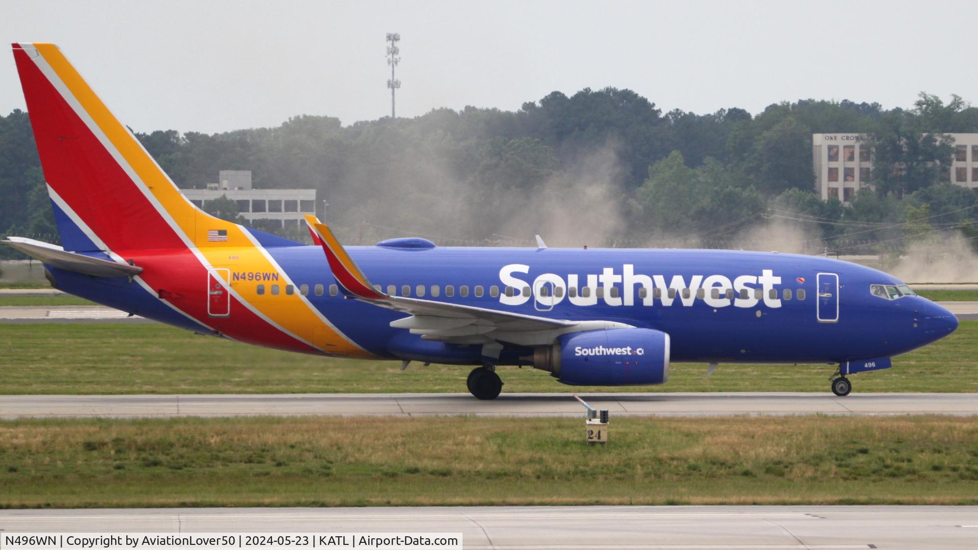 N496WN, 2004 Boeing 737-7H4 C/N 32478, Southwest 737