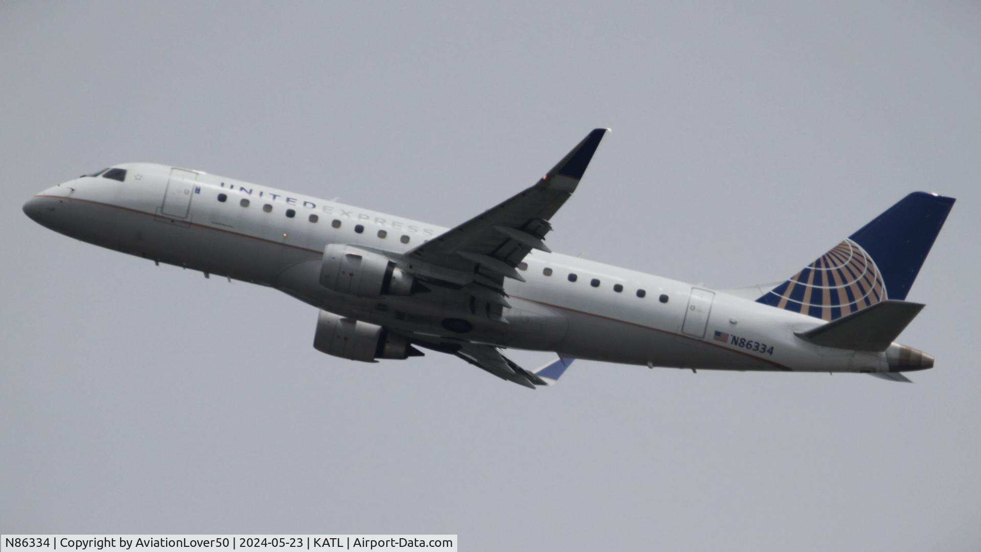 N86334, 2016 Embraer 175LR (ERJ-170-200LR) C/N 17000534, United Express E175