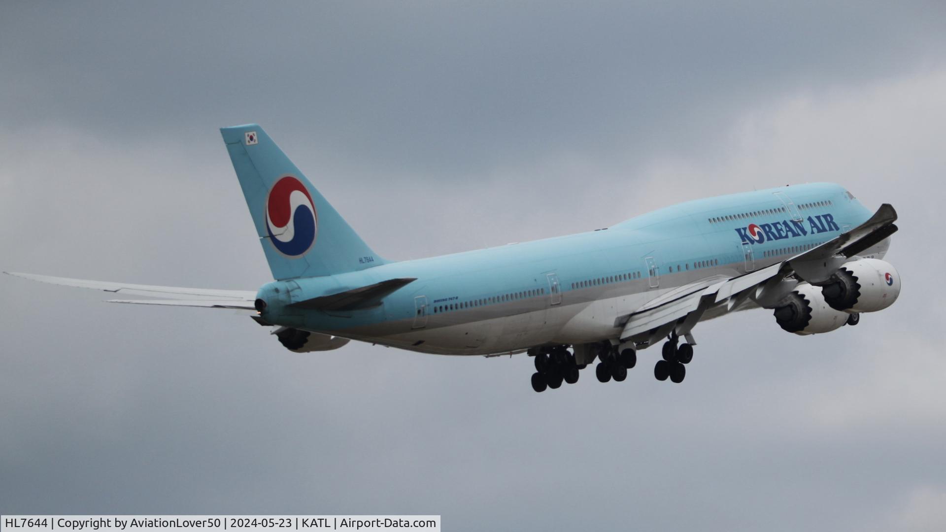 HL7644, 2017 Boeing 747-8B5i C/N 60411, Korean 748