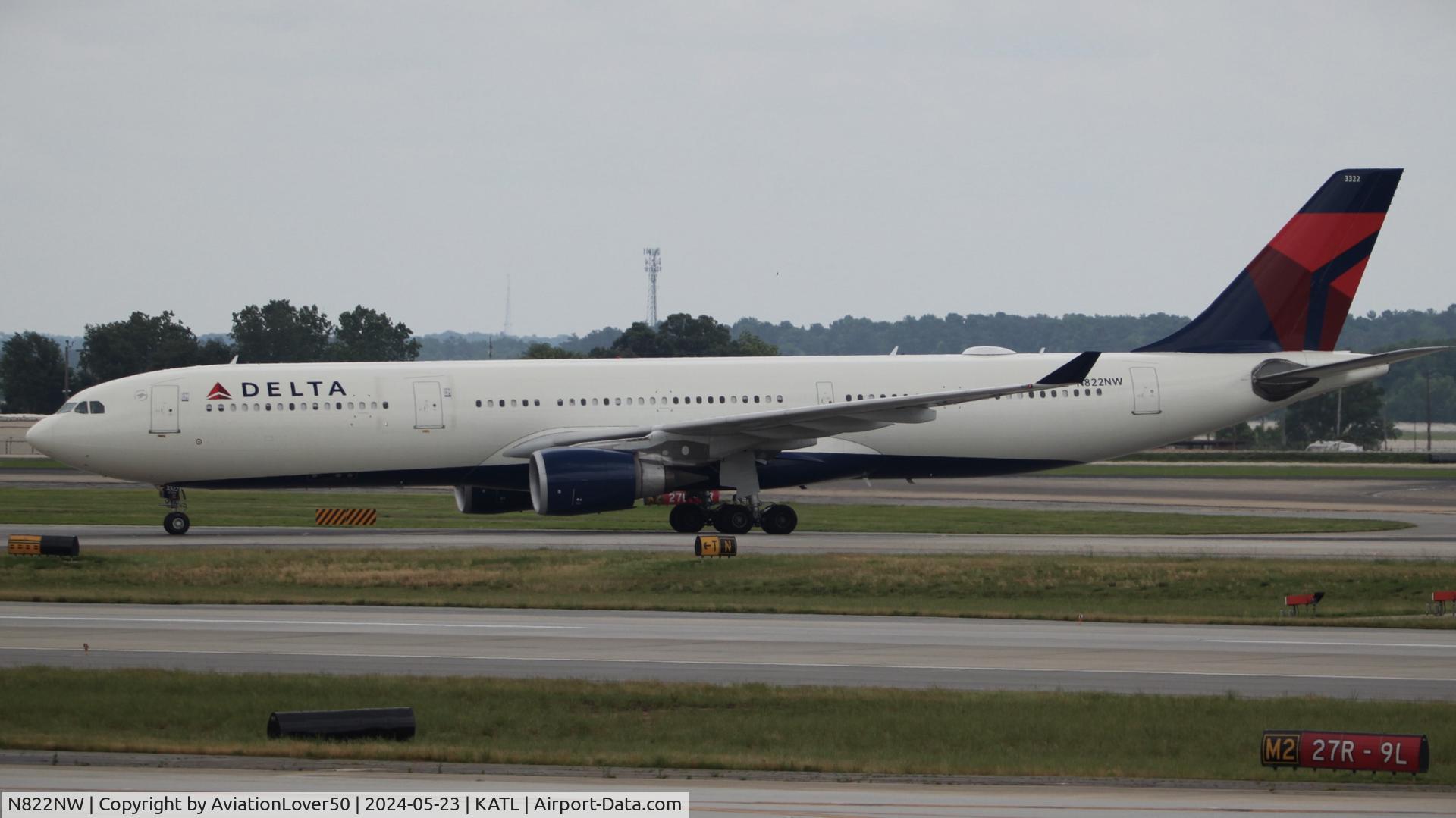 N822NW, 2015 Airbus A330-302 C/N 1627, Delta A333
