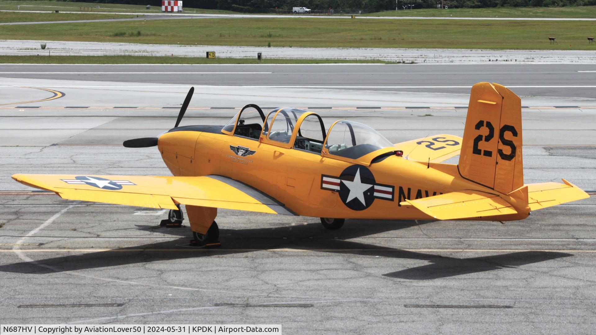 N687HV, 1955 Beech T-34B Mentor C/N BG-21, T-34B