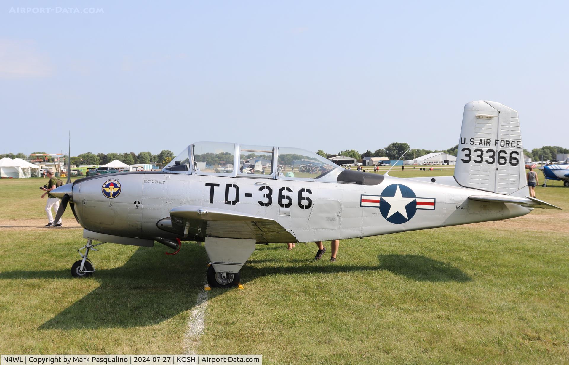 N4WL, Beech T-34A (A45) Mentor Mentor C/N G-127, Beech T-34A