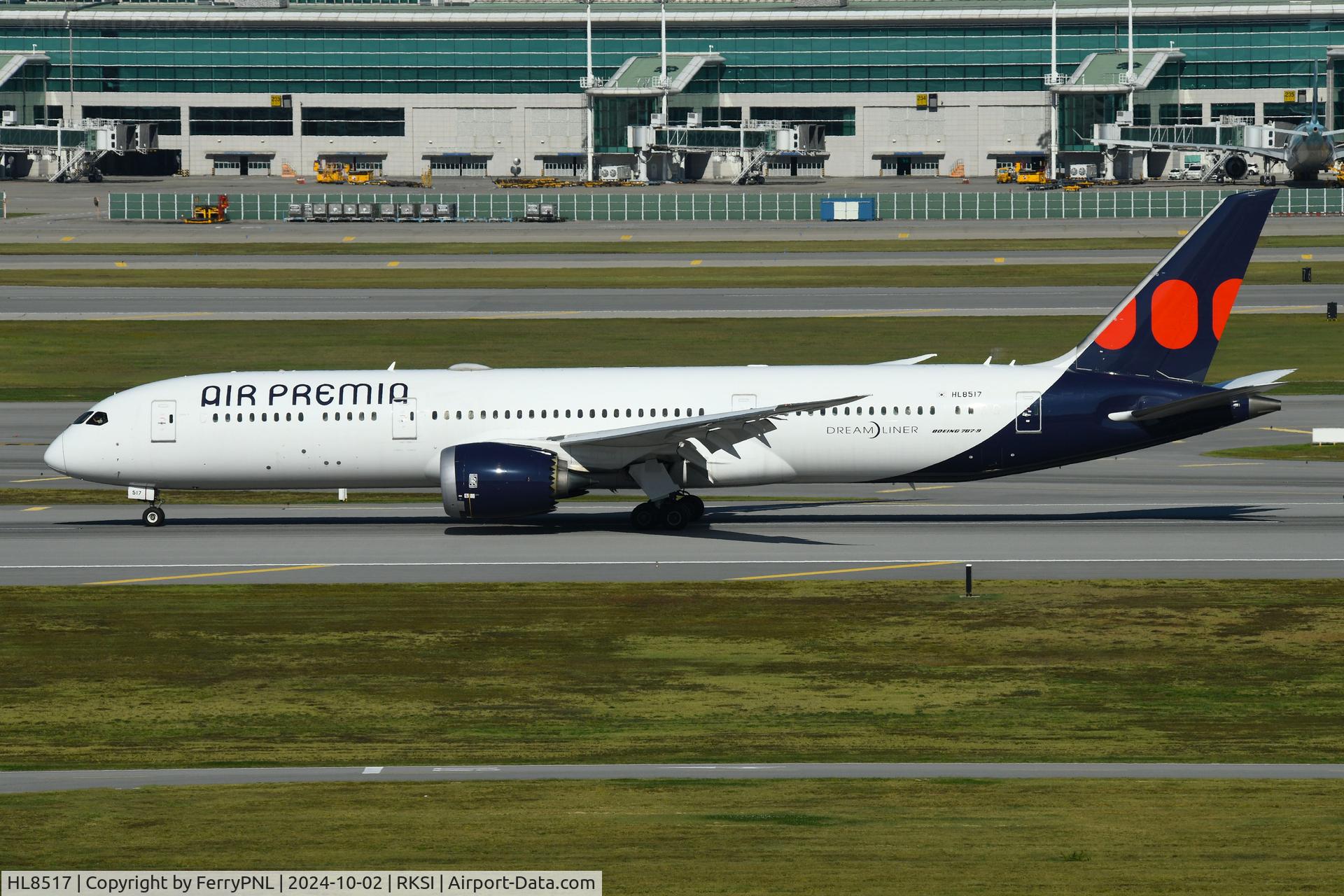 HL8517, 2018 Boeing 787-9 Dreamliner C/N 63314, Arrival of Air Premia B789