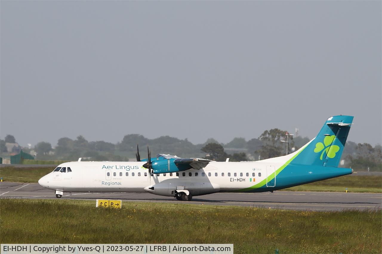 EI-HDH, 2014 ATR 72-212A C/N 1169, ATR 72-212A, Taxiing, Brest-Bretagne airport (LFRB-BES)