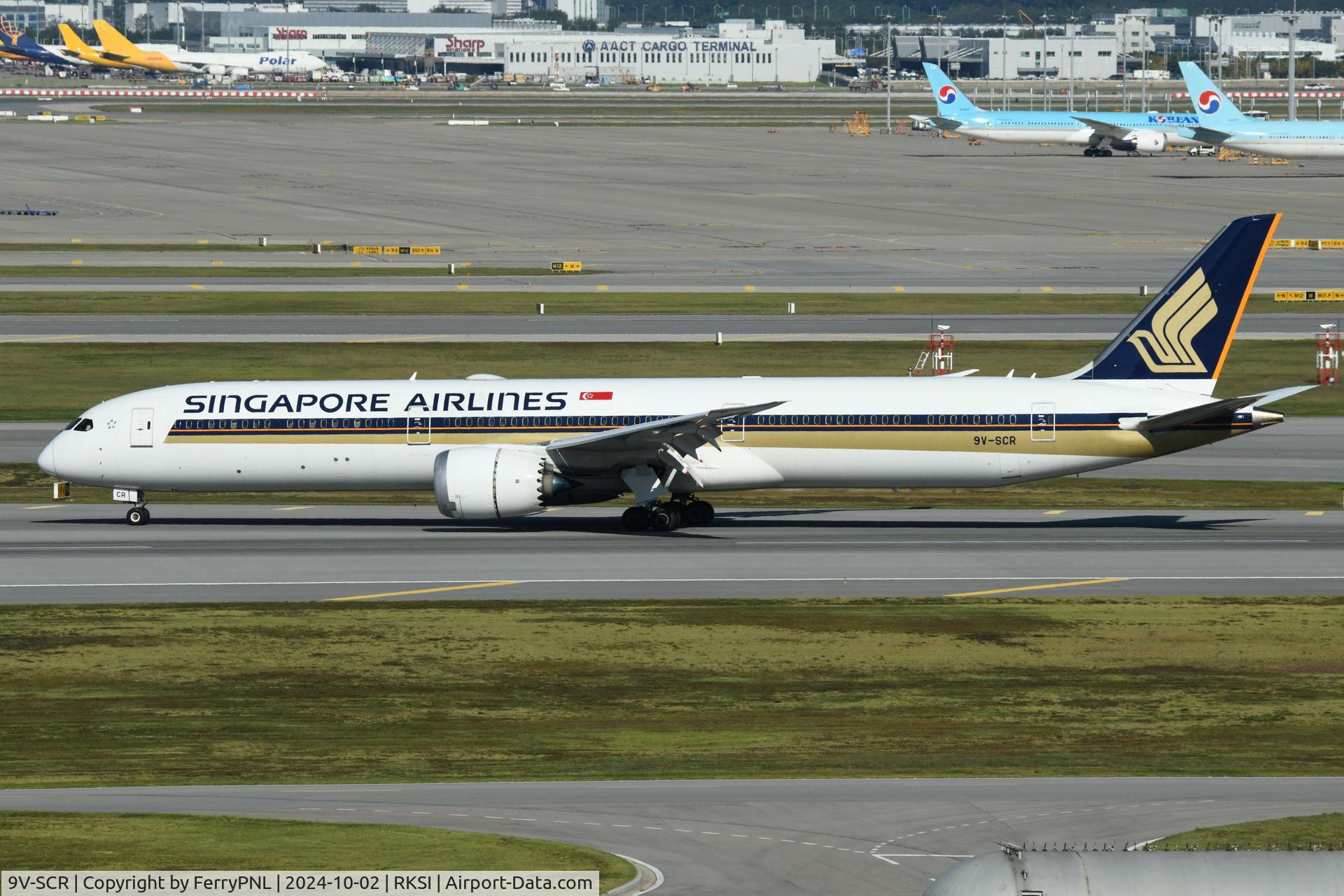 9V-SCR, 2021 Boeing 787-10 Dreamliner Dreamliner C/N 60269, Arrival of Singapore B781