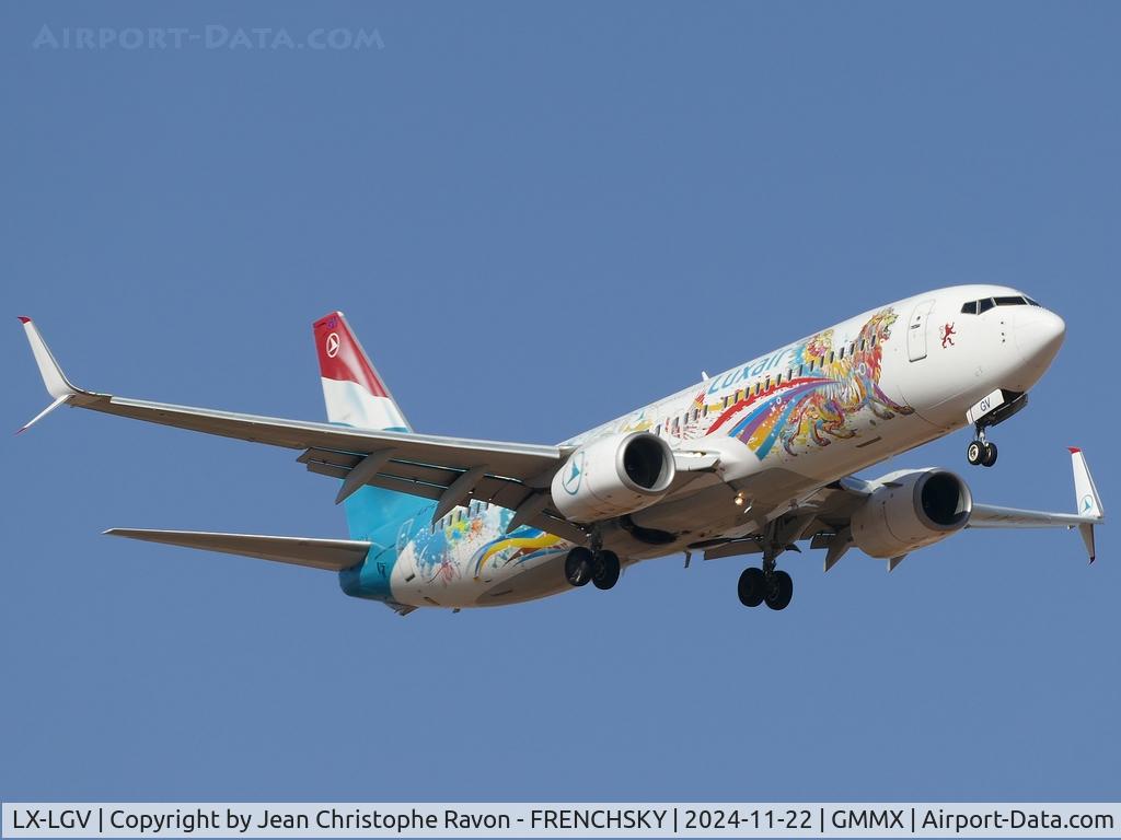 LX-LGV, 2013 Boeing 737-8C9 C/N 41190, Luxembourg (LUX)	Marrakesh (RAK)	LG971