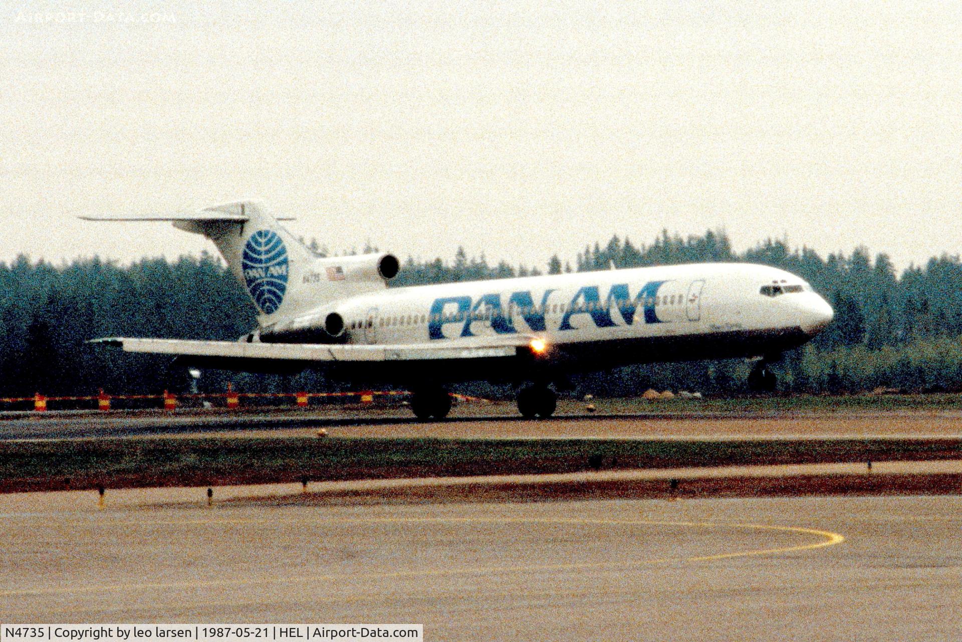 N4735, 1968 Boeing 727-235 C/N 19455, Helsinki  21.5.1987