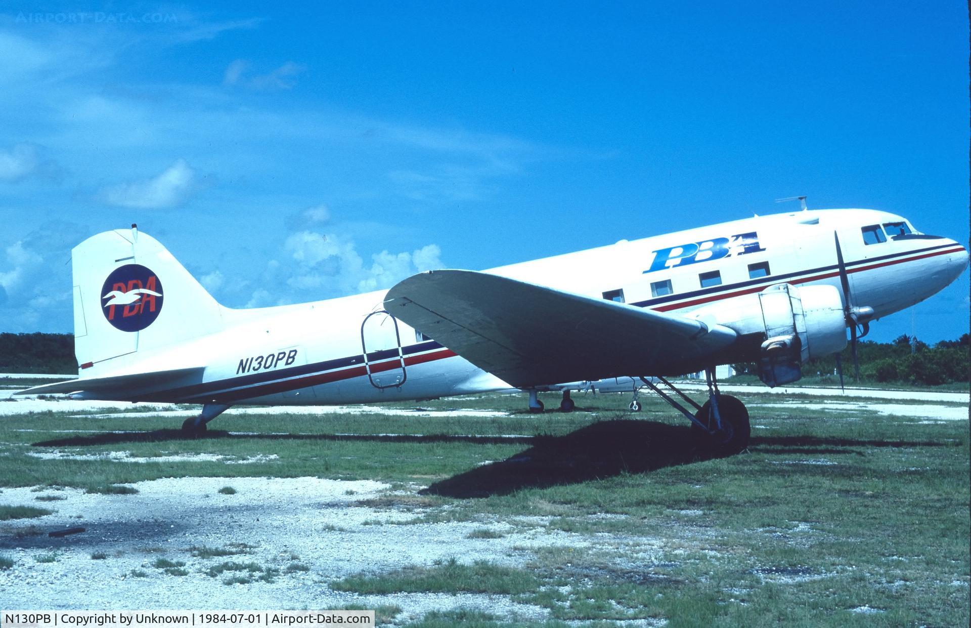 N130PB, 1940 Douglas DC-3A C/N 2213, Unknown 7.1984