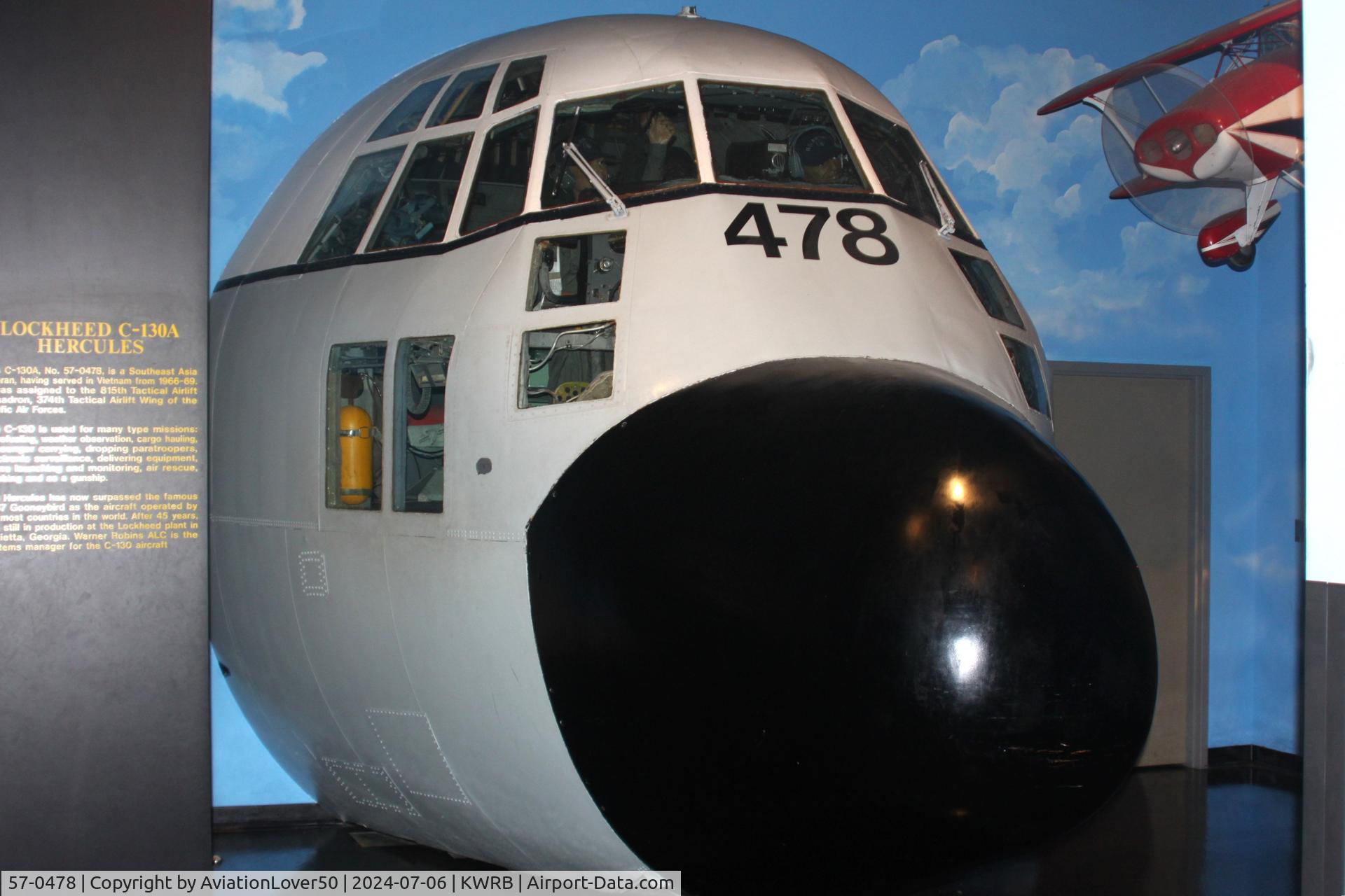 57-0478, Lockheed C-130A Hercules C/N 182-3185, C-130A nose section