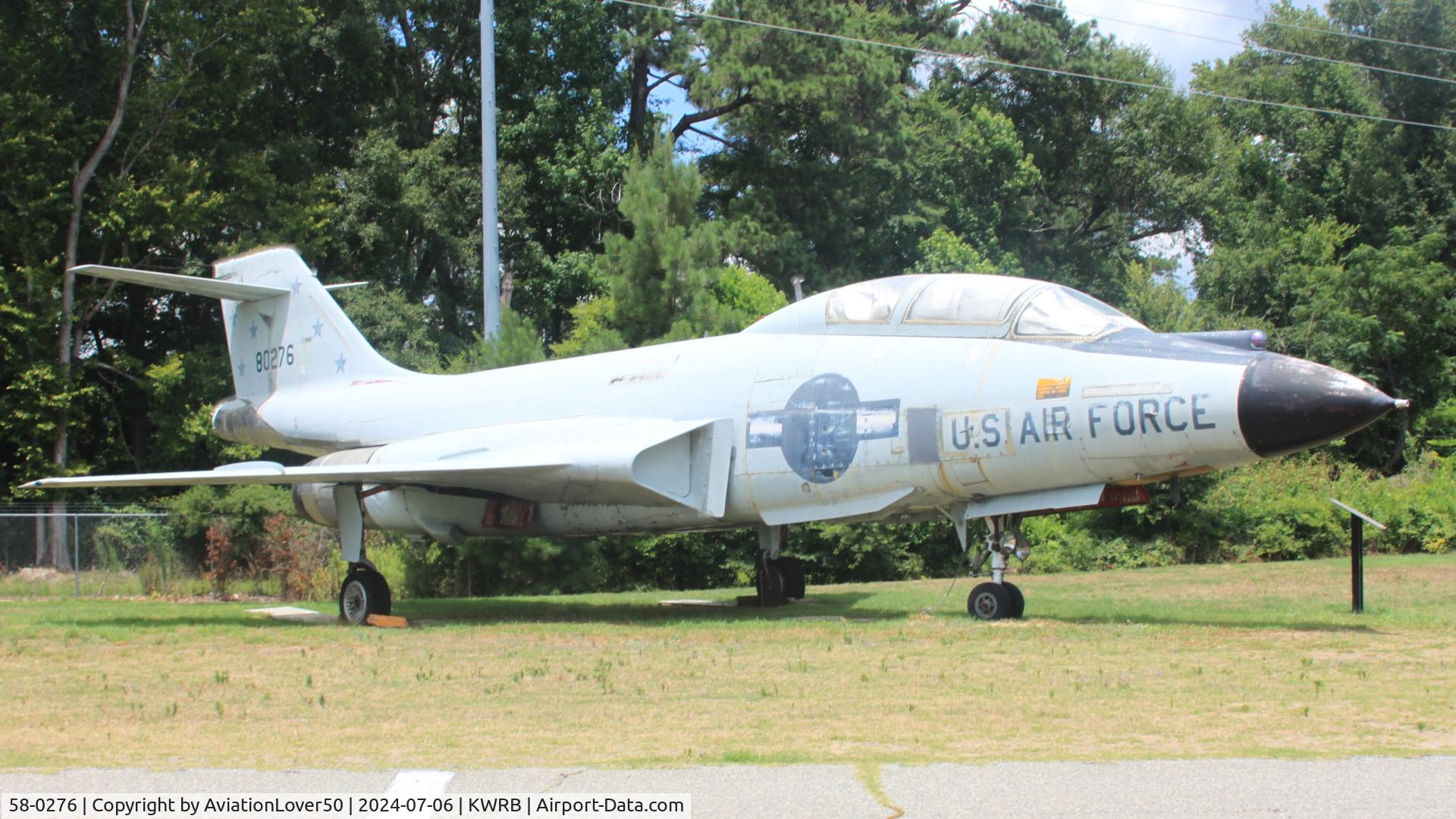 58-0276, 1958 McDonnell F-101F Voodoo C/N 652, F-101F