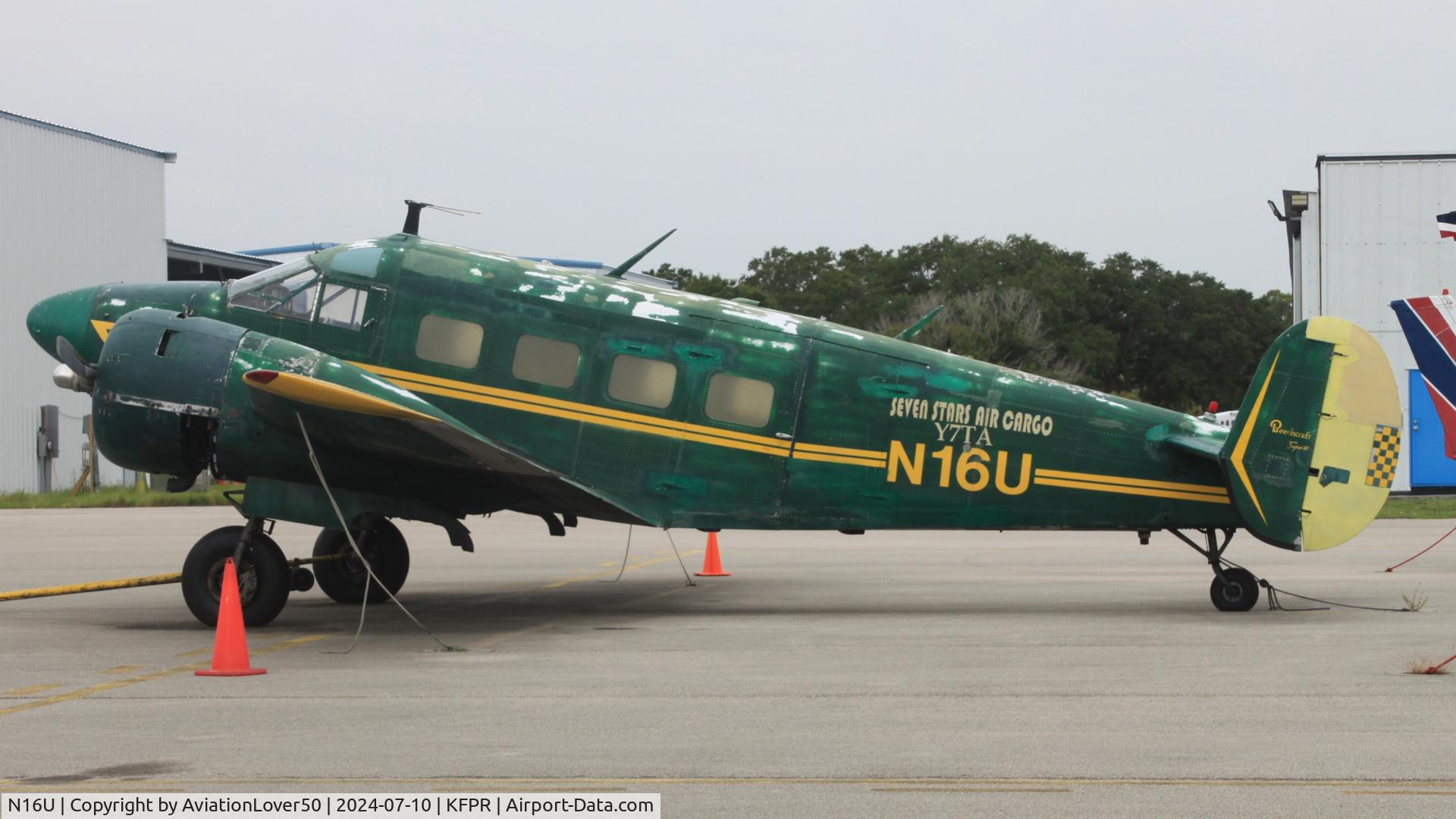 N16U, 1958 Beech E18S C/N BA-394, Red Cloud Aviation E18S