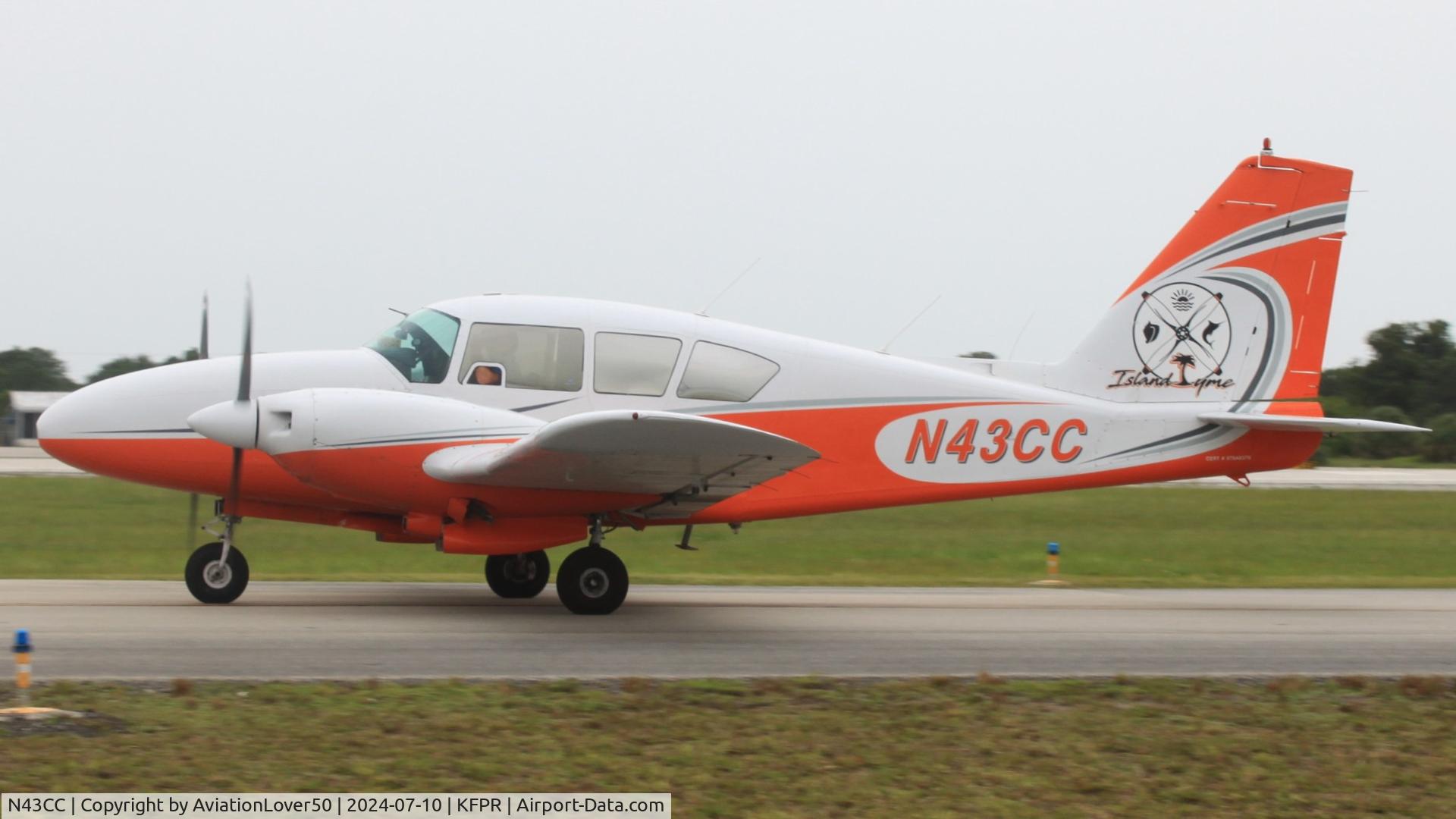N43CC, 1965 Piper PA-23-250 C/N 27-2820, Island Tyme PA-23-250