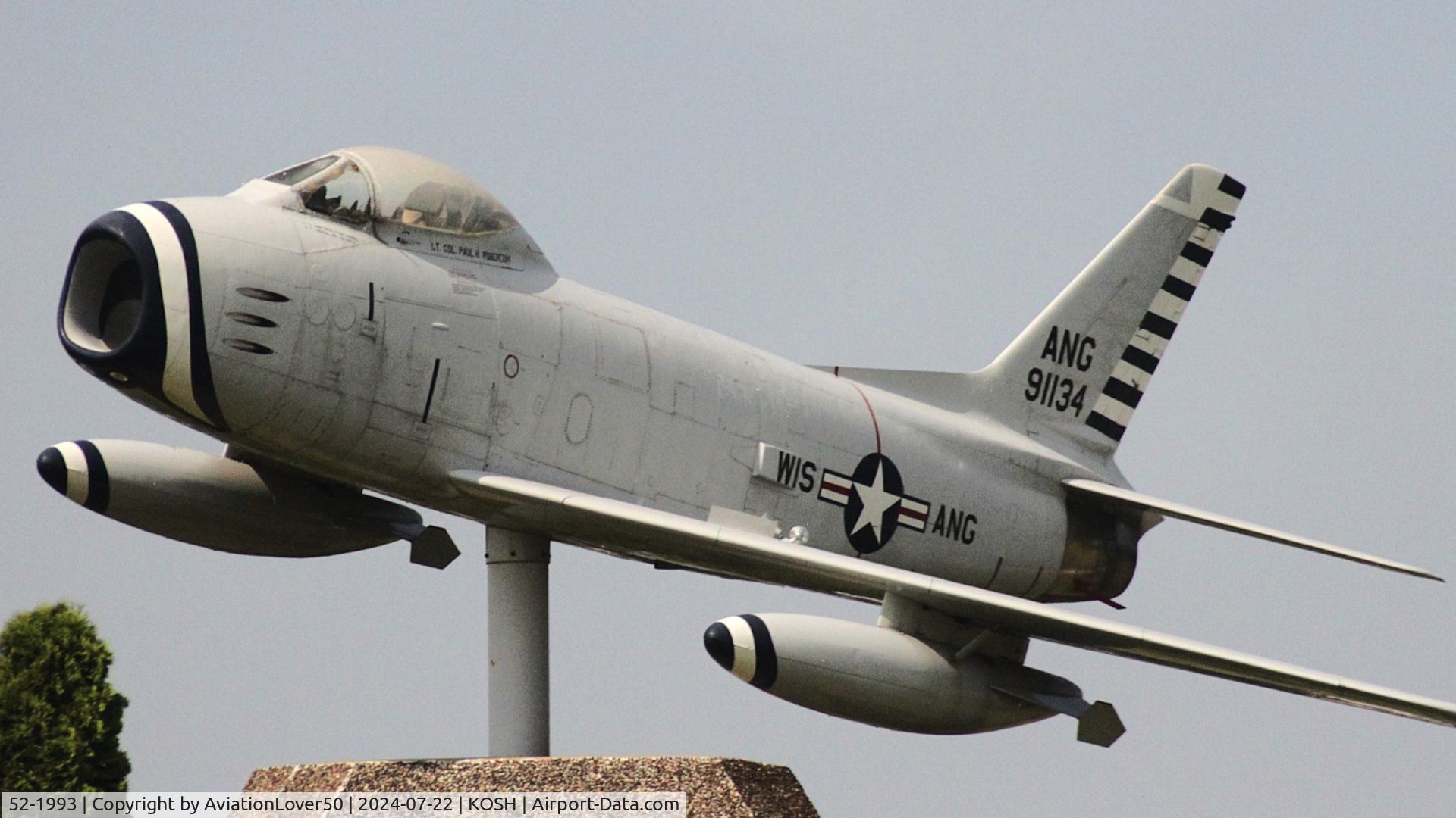 52-1993, 1952 North American F-86H Sabre C/N 187-19, F-86H