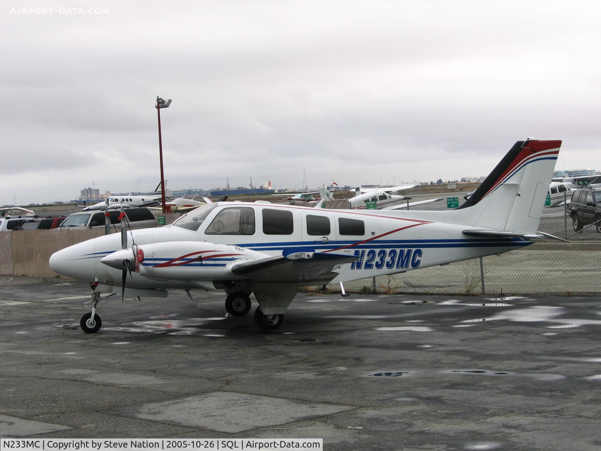N233MC, 1985 Beech 58P Baron C/N TJ-473, Solitaire Aviation LLC's 1985 Beech 58P at San Carlos, CA