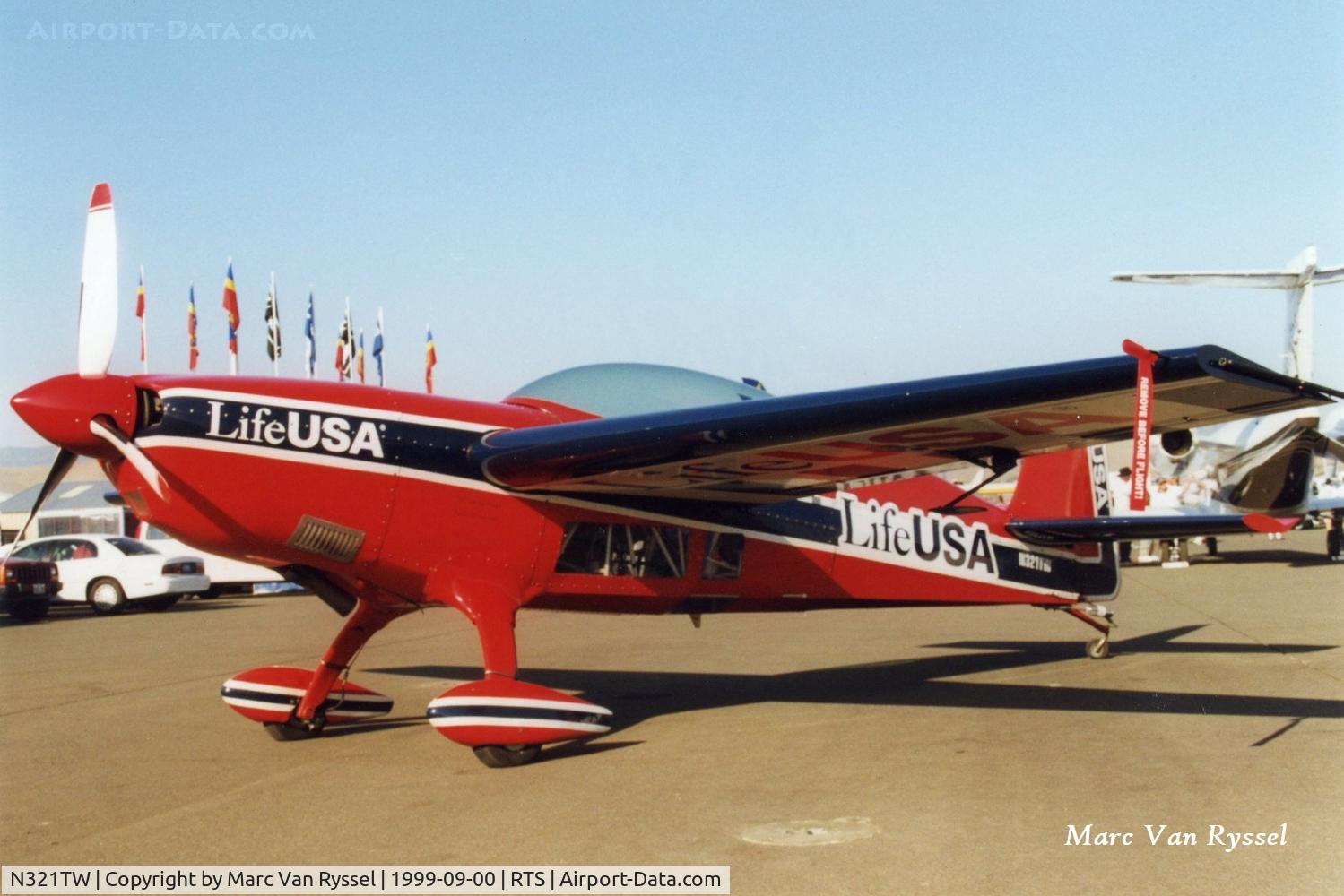 N321TW, 1990 Extra EA-300 C/N 013, Tim Webber Extra at Reno Stead in September 1999.