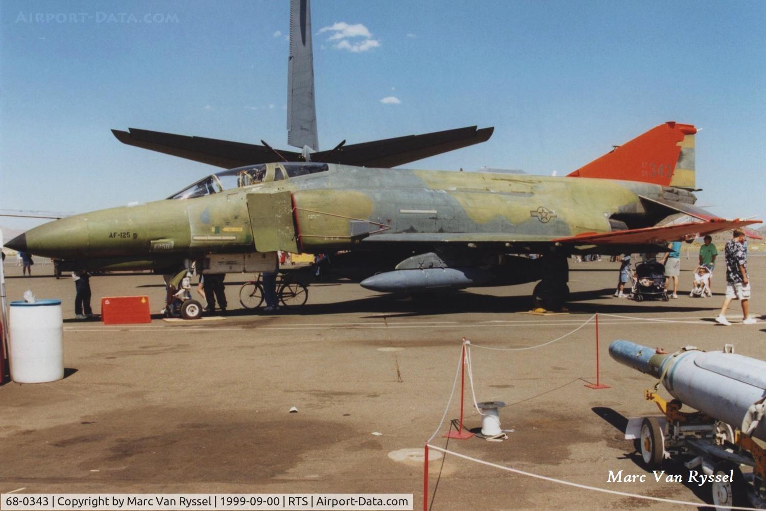68-0343, 1968 McDonnell F-4E-37-MC Phantom II C/N 3393, 68-0343 or drone AF-125 at Reno Stead in September 1999, 82 ATS  Holloman AFB.