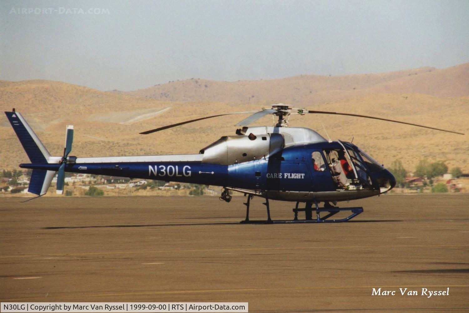 N30LG, 1984 Aerospatiale AS-355F-2 Ecureuil 2 C/N 5065, At Reno Stead in September 1999.