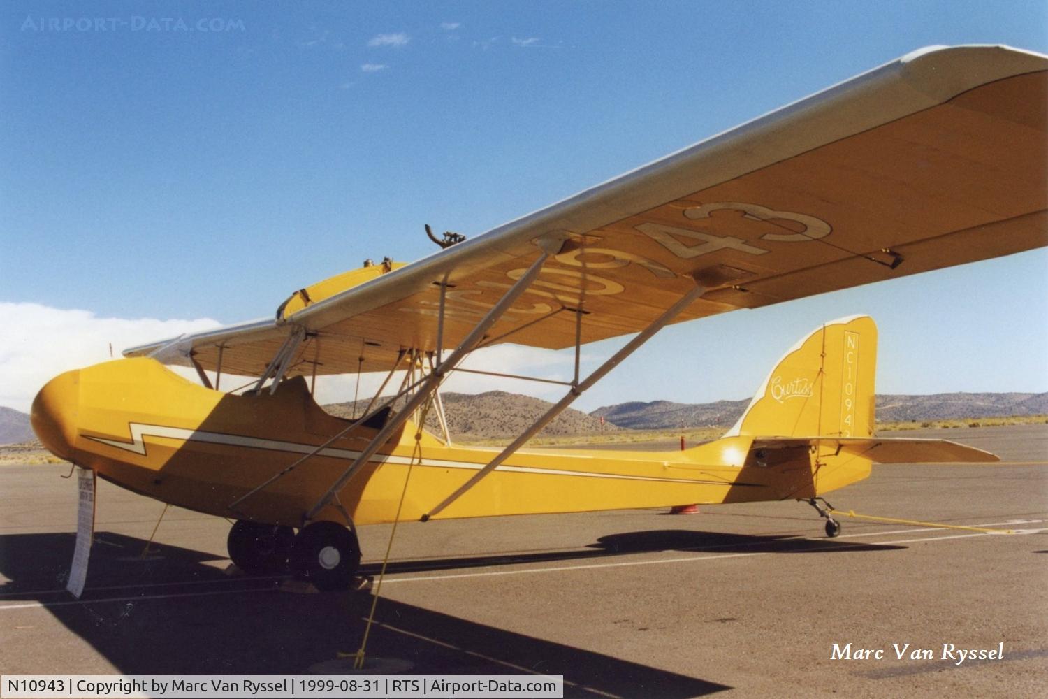 N10943, 1931 Curtiss-Wright JR CW1 C/N 1121, At Reno Stead in September 1999.