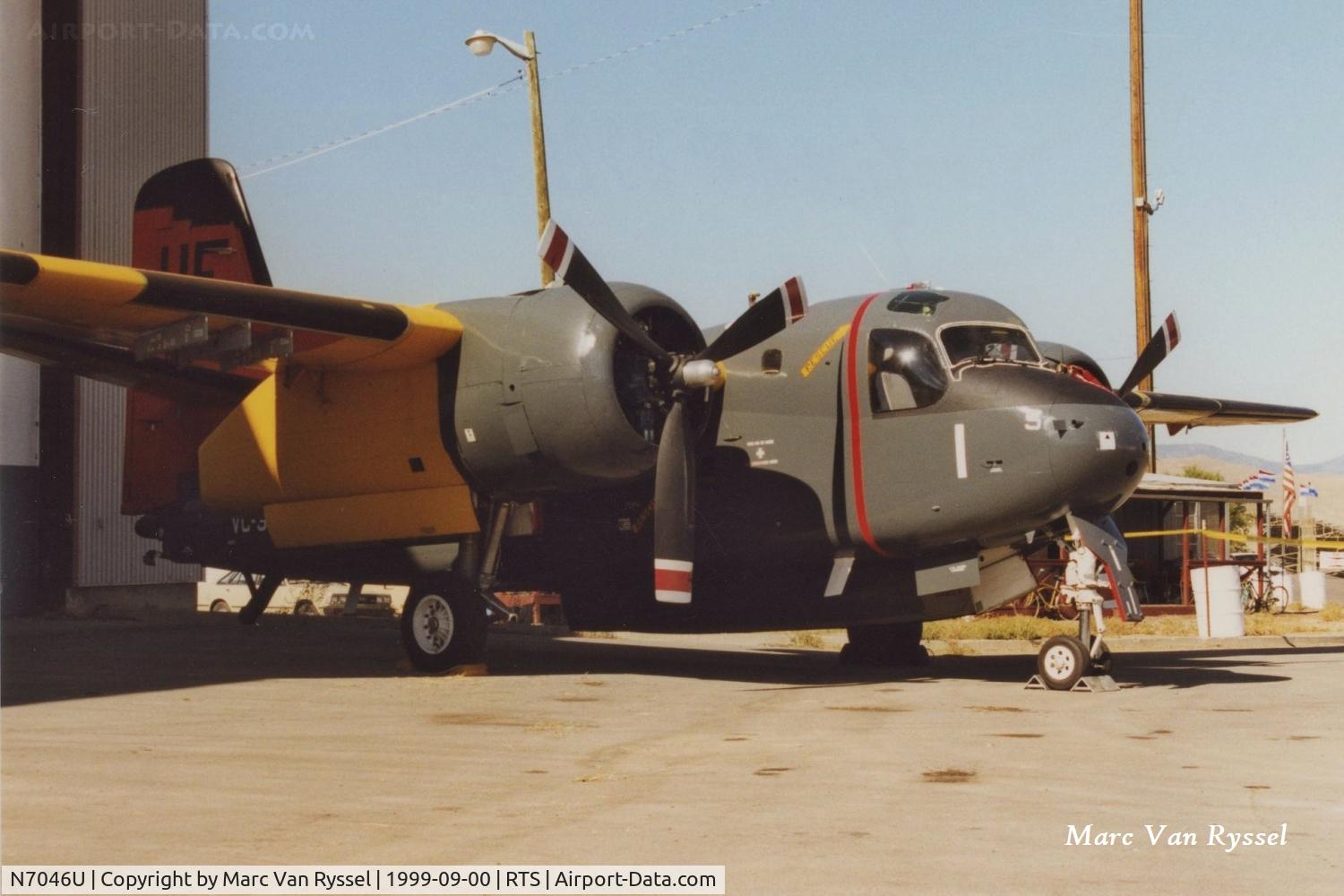 N7046U, Grumman US-2C C/N 133355, N7046U at Reno Stead in September 1999. This aircraft crashed on April 17, 2000 at Reno.