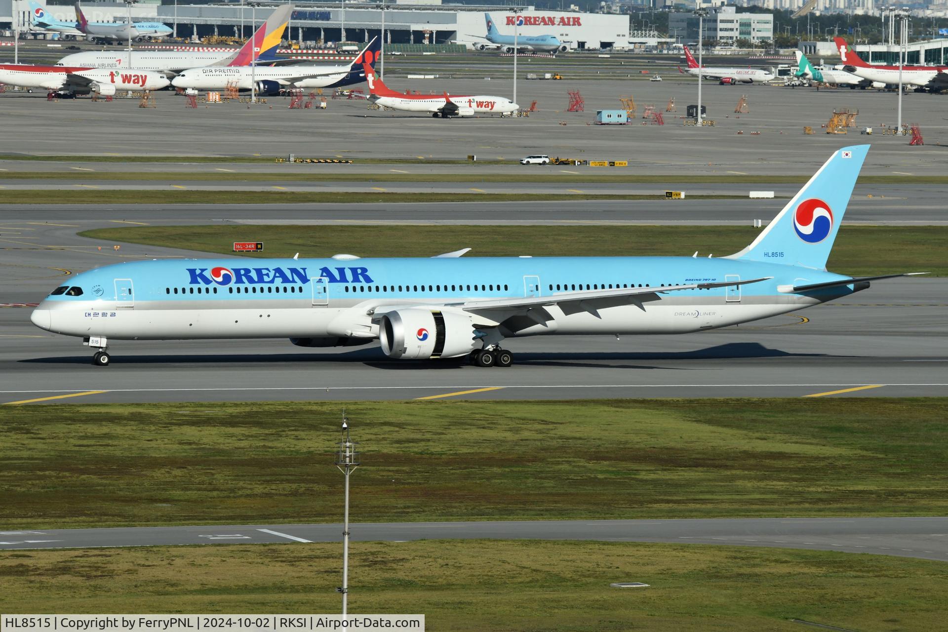 HL8515, 2024 Boeing 787-10 Dreamliner Dreamliner C/N 66878, This years addition to Korean's B787 fleet