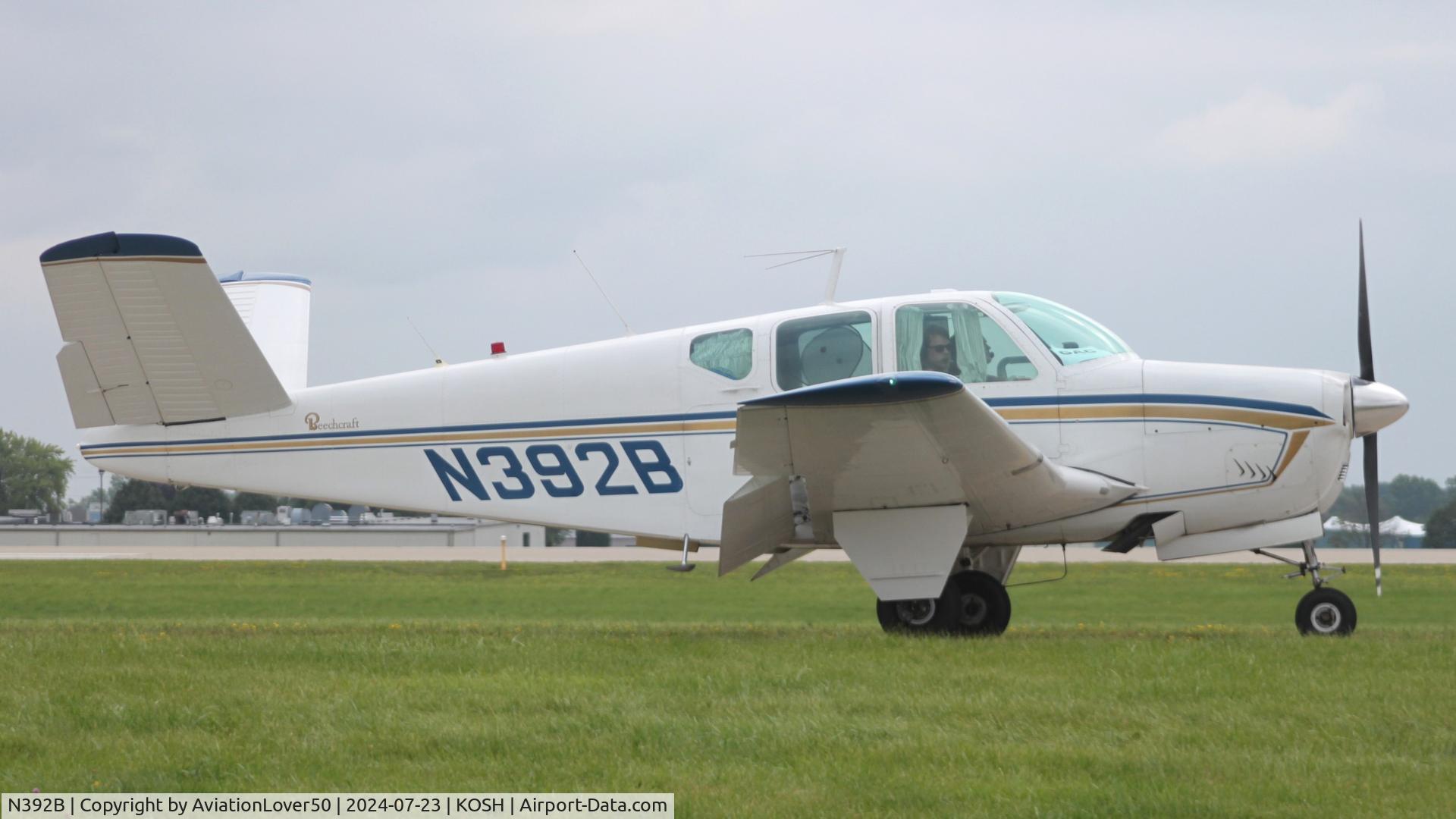 N392B, 1957 Beech H35 Bonanza C/N D-5282, H35 Bonanza