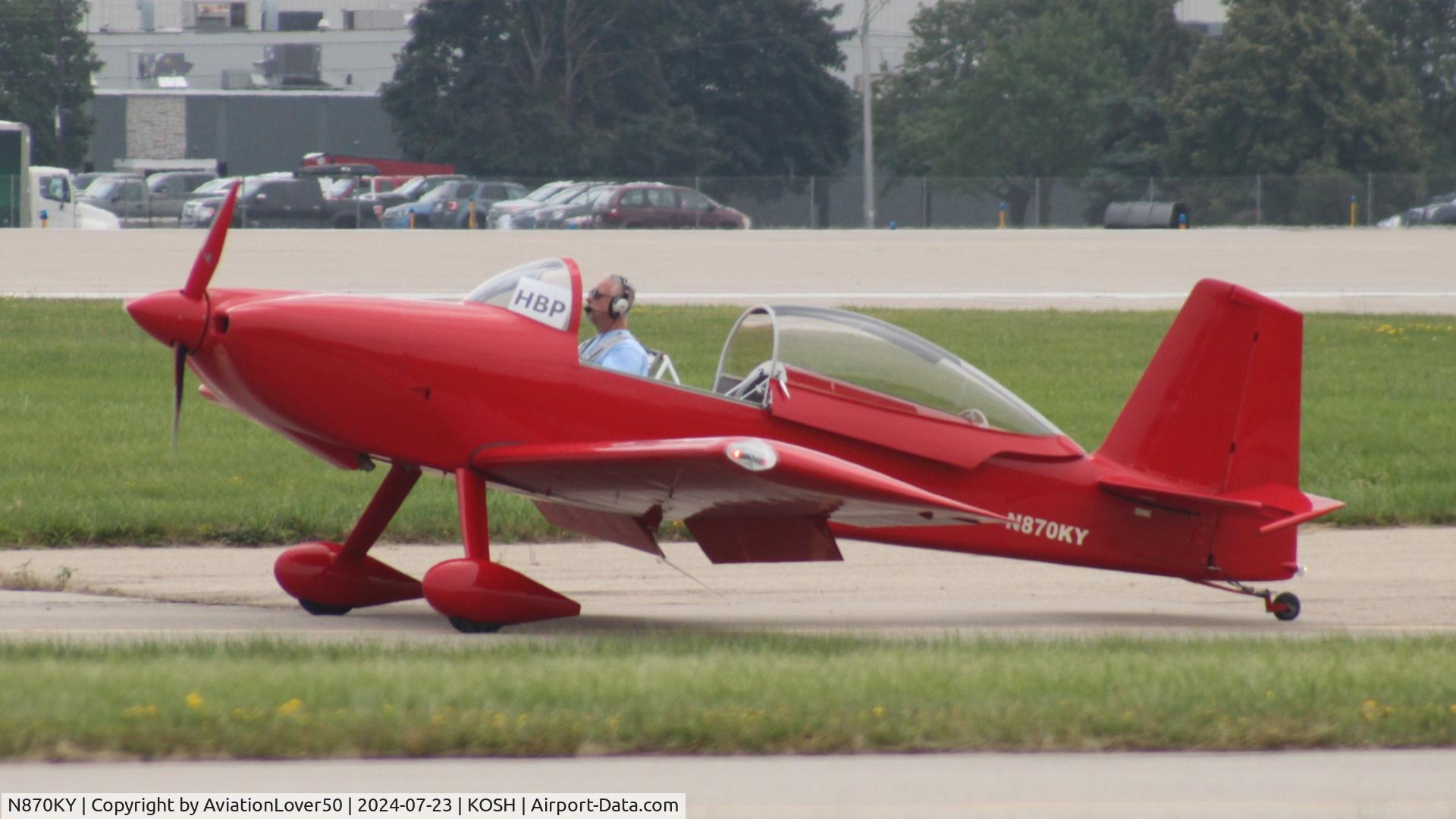 N870KY, 2016 Vans RV-8 C/N 82919, RV-8