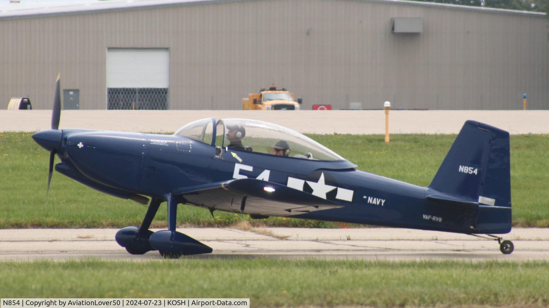 N854, 2002 Vans RV-8 C/N 81273, RV-8