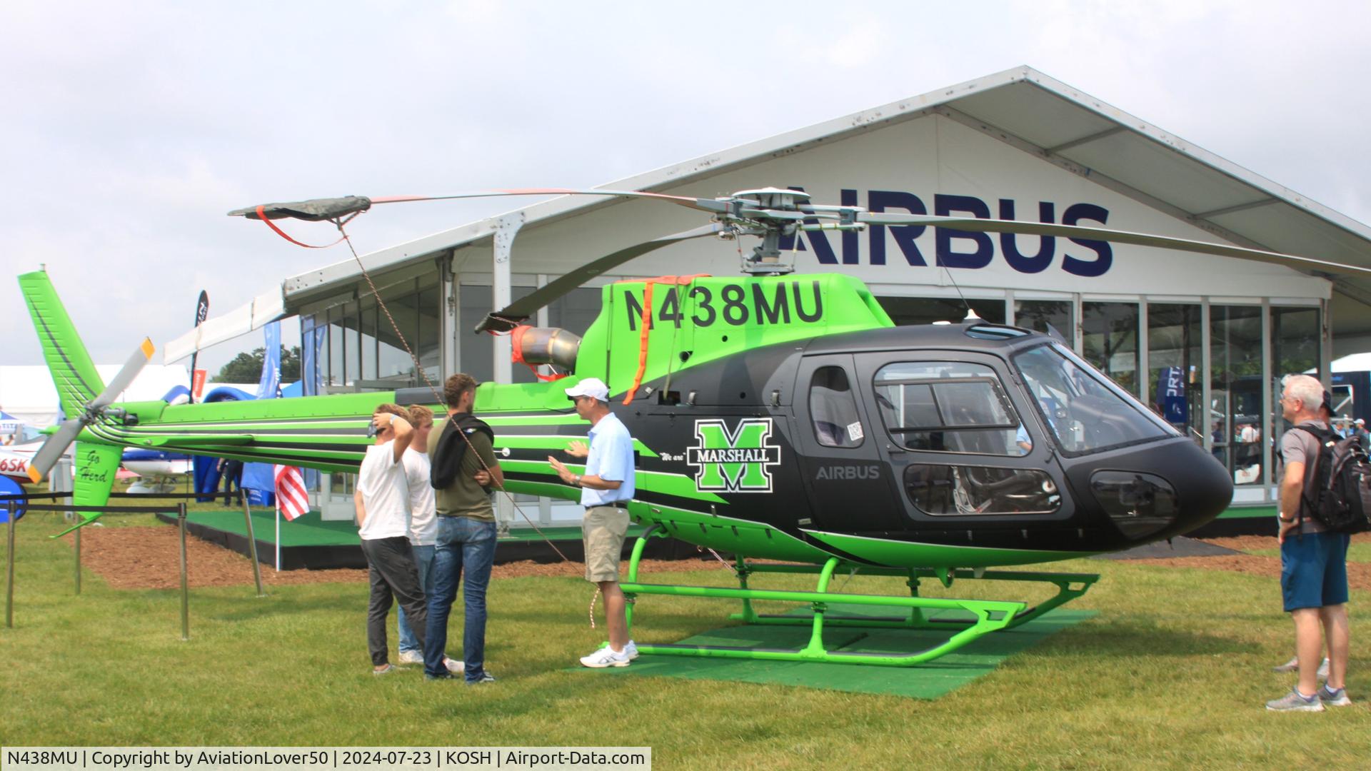 N438MU, 2012 Eurocopter AS350B3 C/N 7240, Marshall University H125