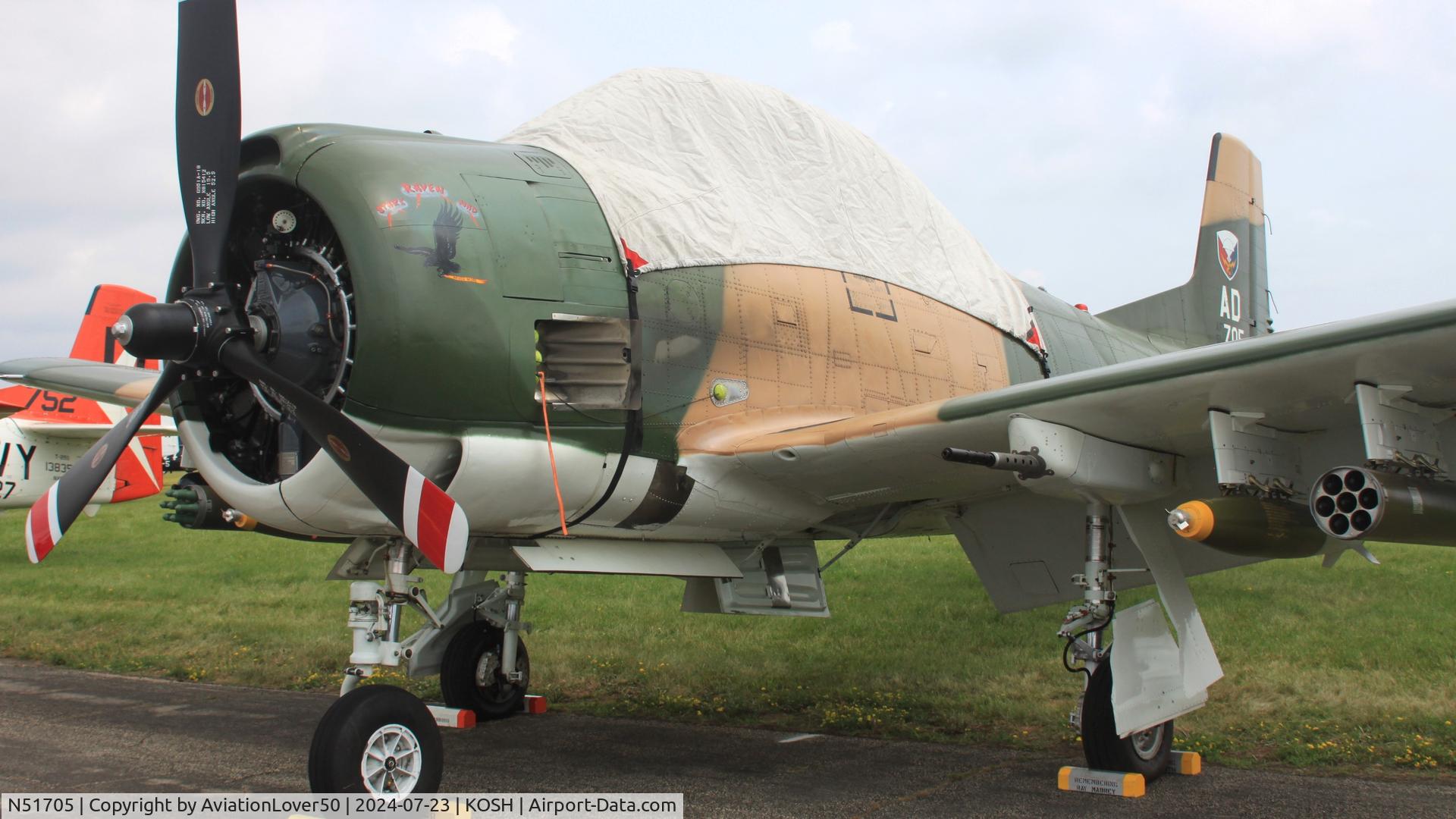 N51705, 1951 North American T-28A Trojan C/N 174-243, T-28A