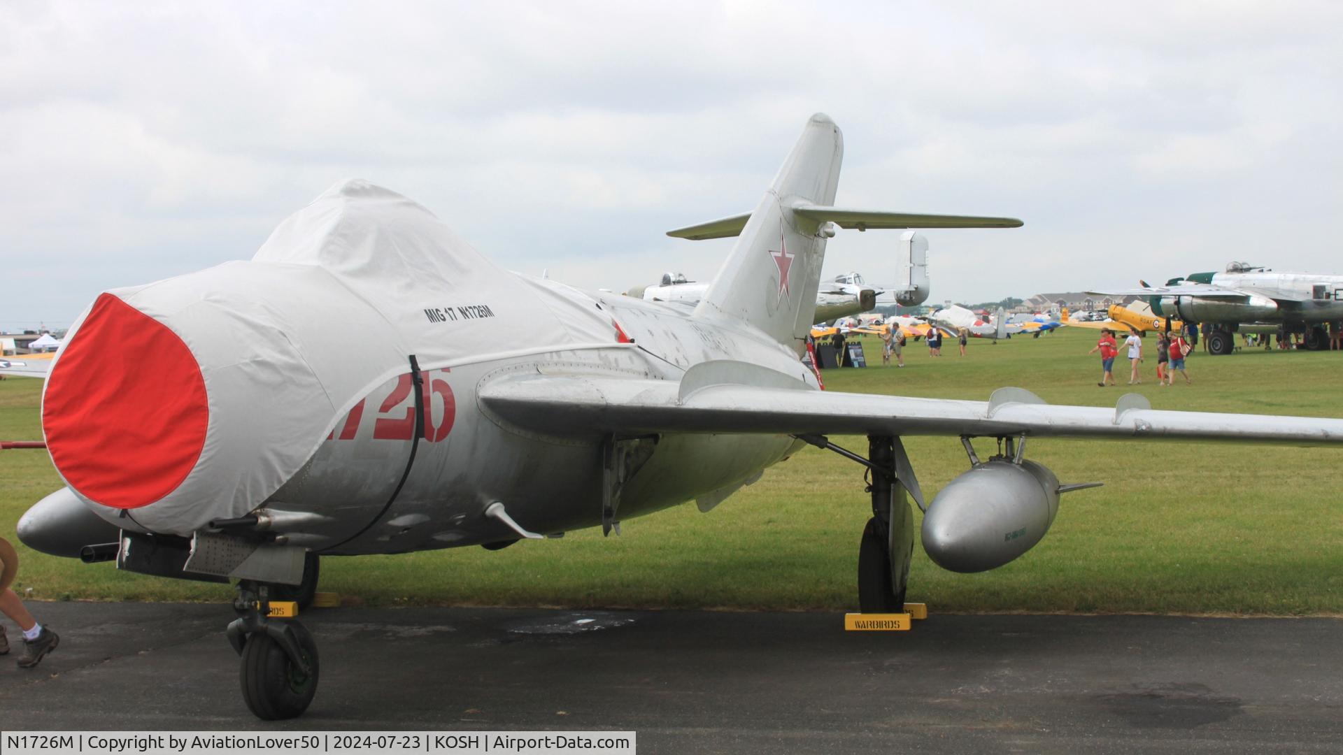 N1726M, 1960 WSK-PZL Mielec MiG 17F (LIM 5) C/N C017-26, MiG-17F