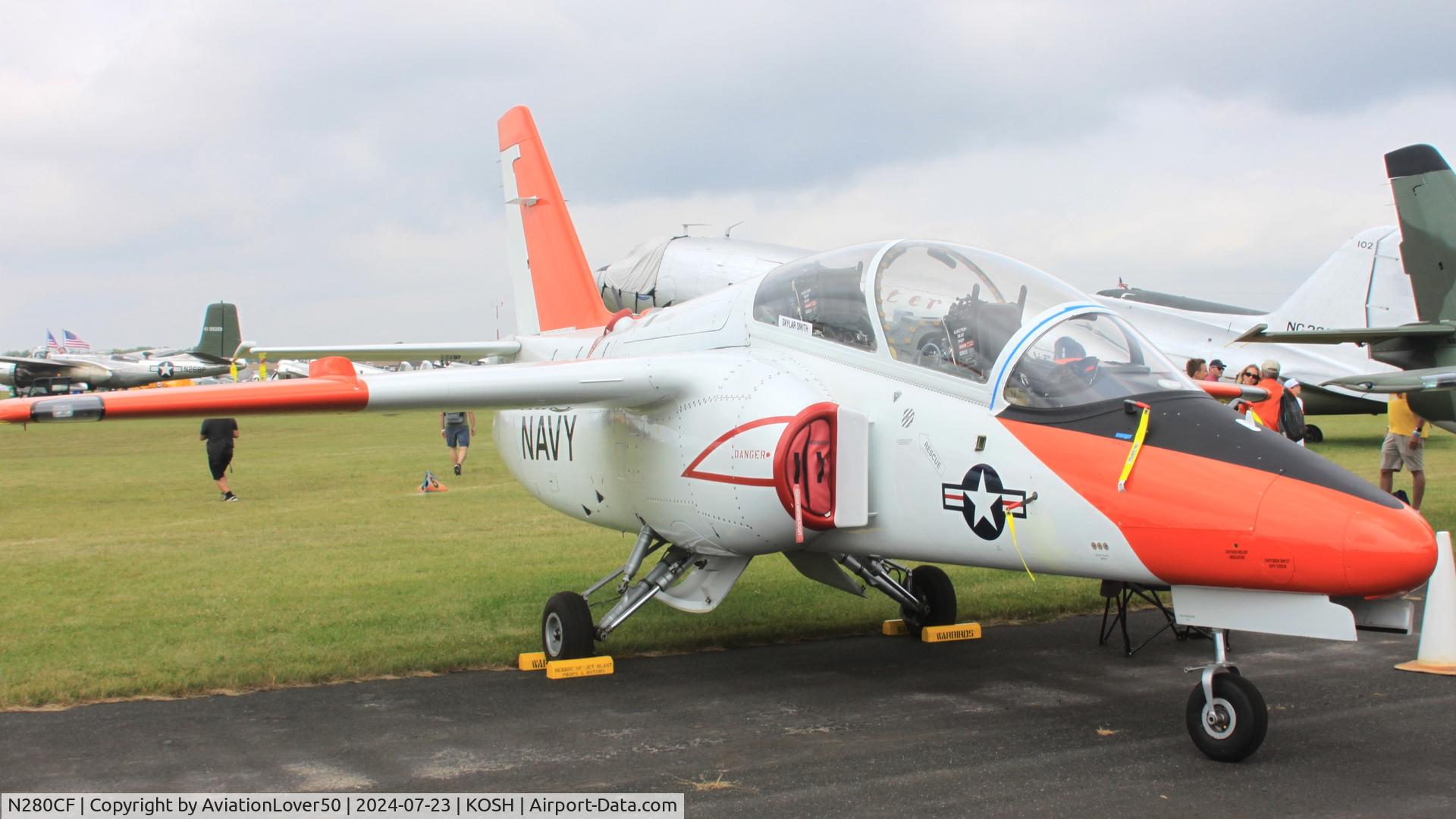 N280CF, 1985 SIAI-Marchetti S-211 C/N 030/02-028, S.211 with fake USN livery