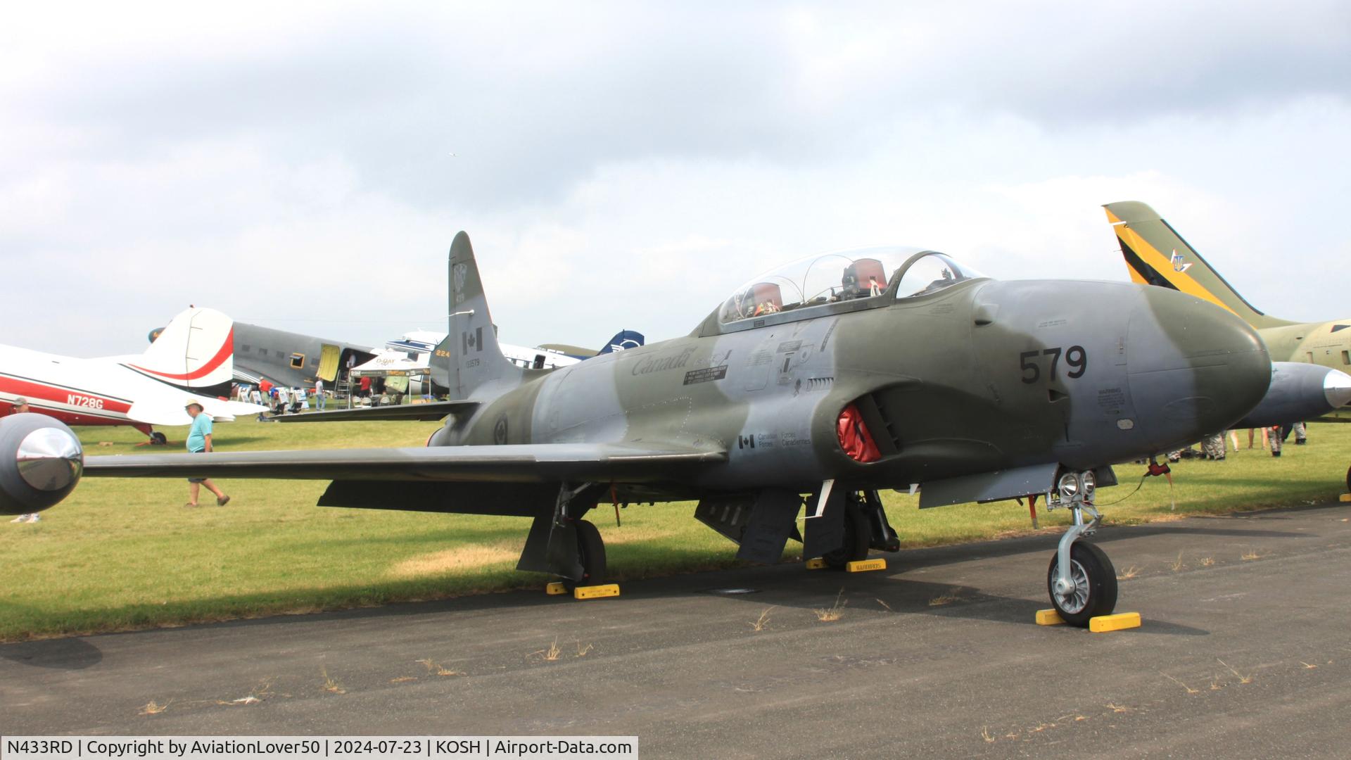 N433RD, 1952 Canadair CT-133 Silver Star C/N T33-579, CT-133