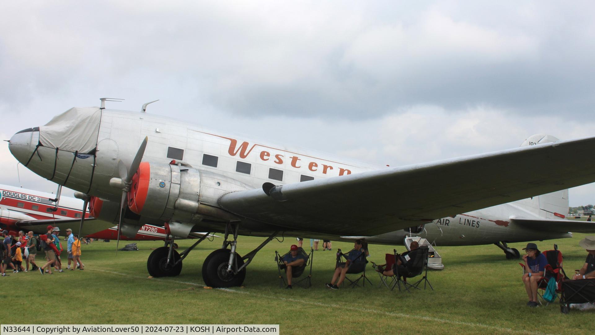 N33644, 1941 Douglas DC-3A-197E C/N 4123, Western DC-3