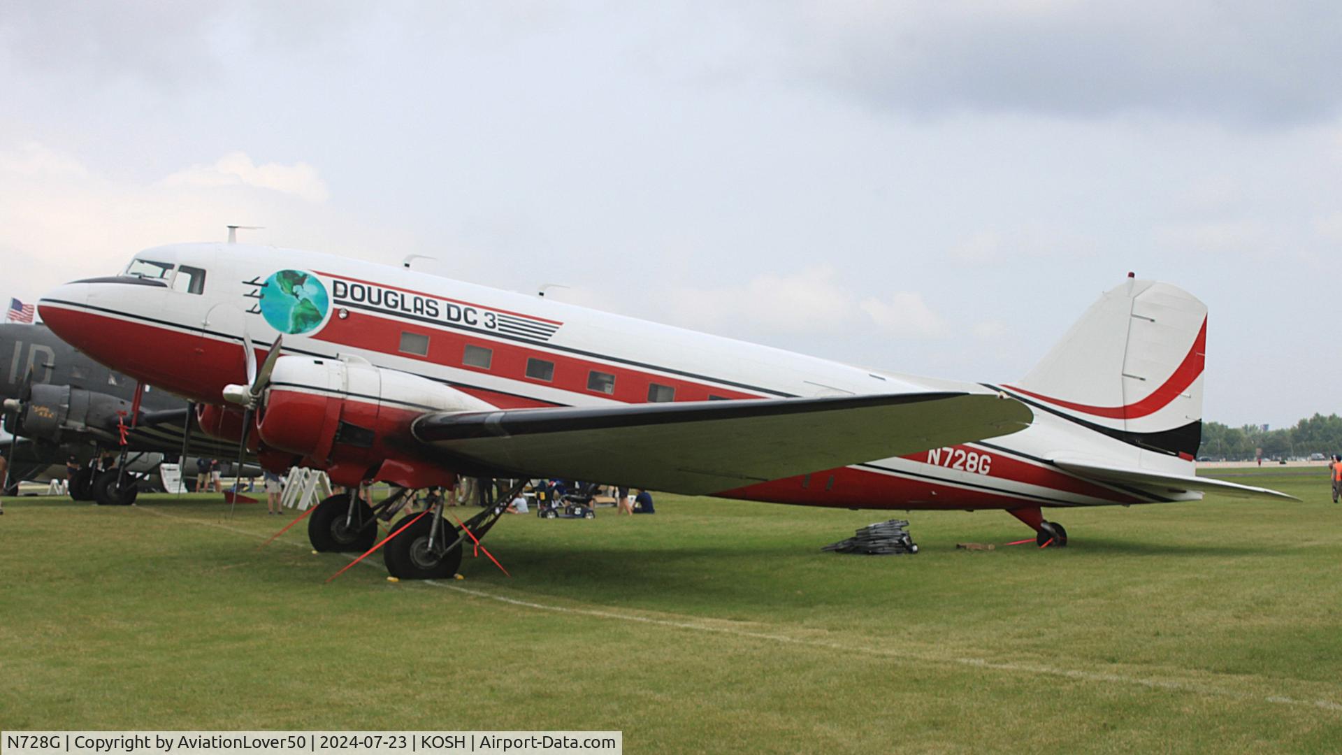 N728G, 1942 Douglas DC-3C (C-47-DL) C/N 4359, DC-3C
