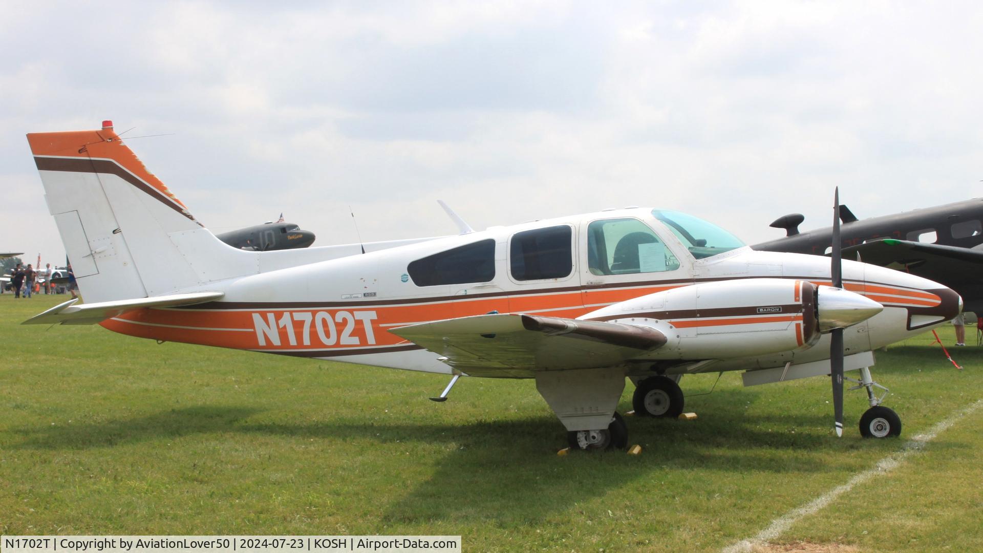 N1702T, 1963 Beech 95-B55 Baron C/N TC-527, B55 Baron