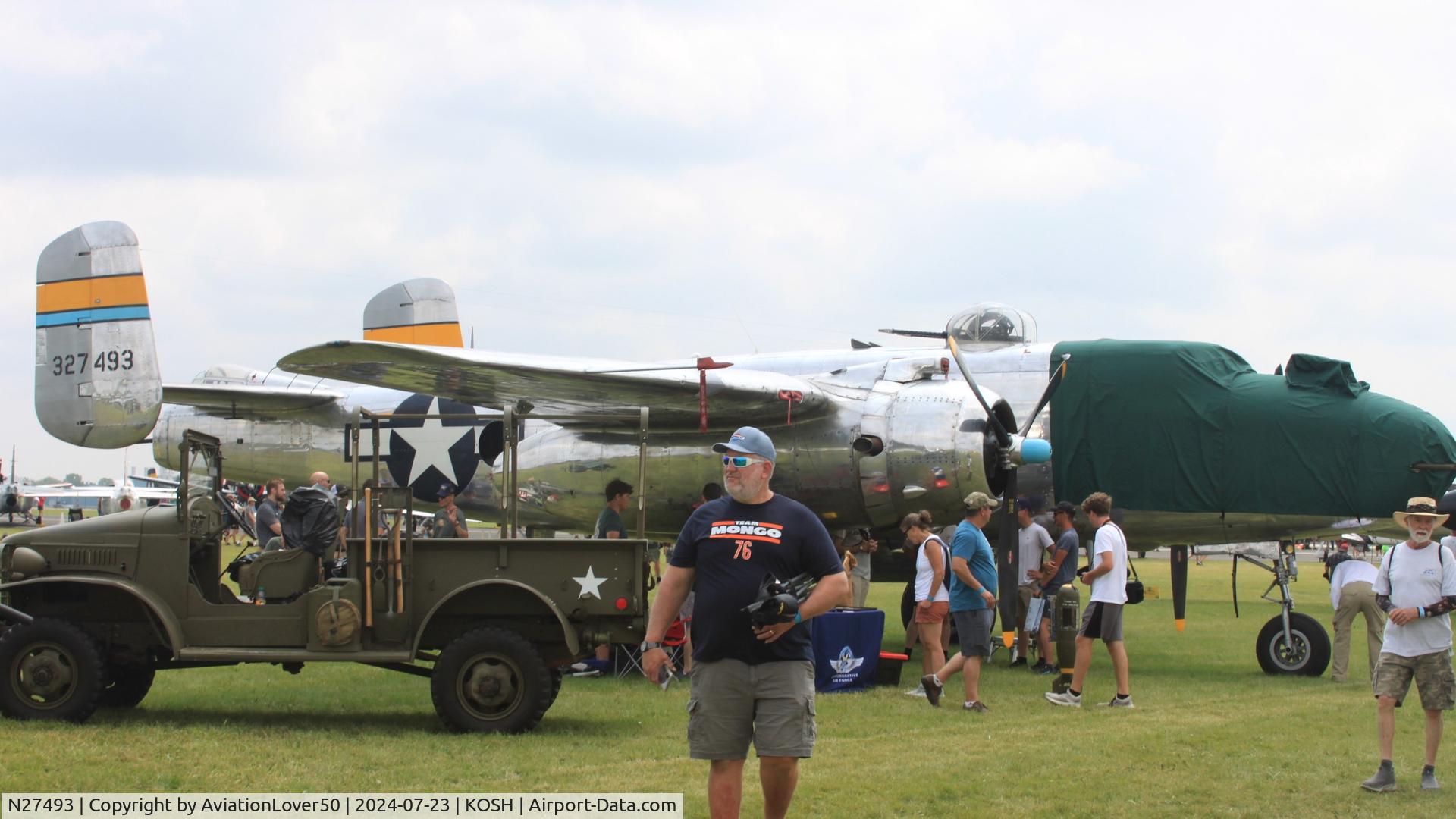N27493, 1944 North American TB-25K Mitchell C/N 44-29869/108-33144, TB-25K