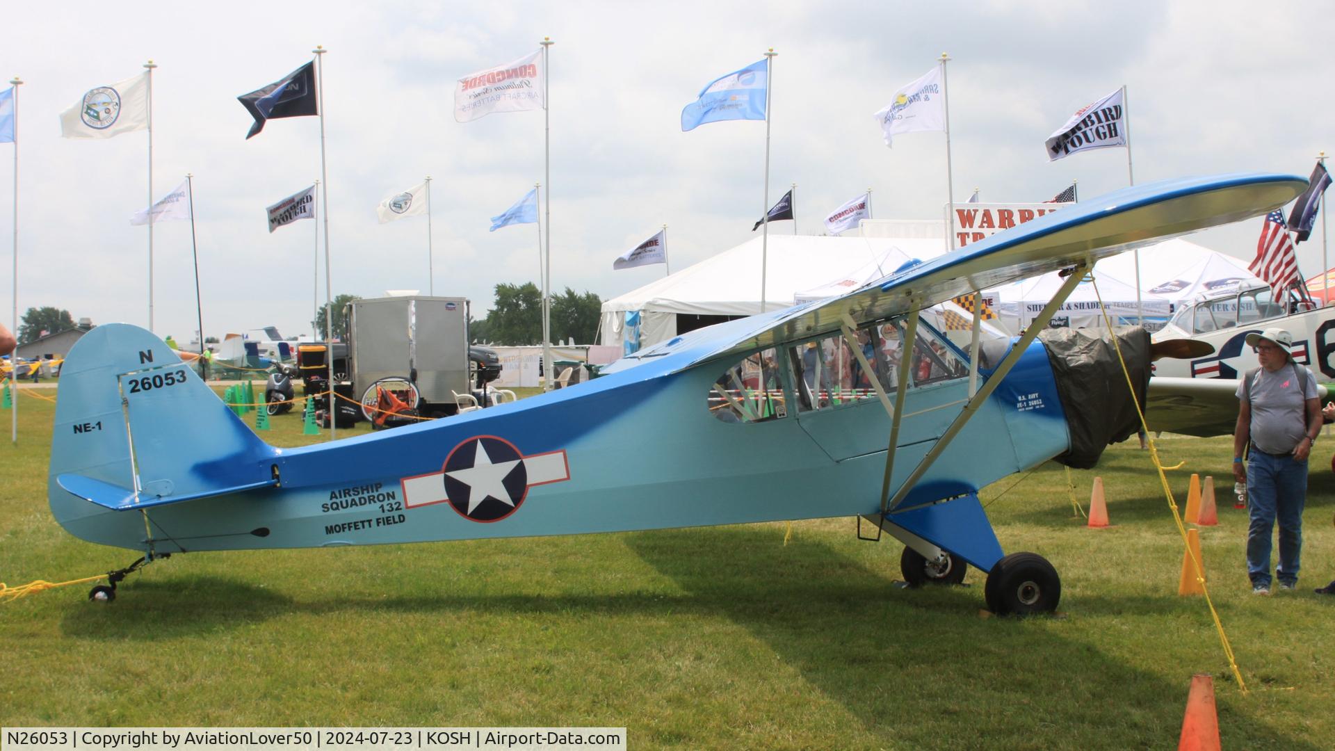 N26053, 1939 Piper J3F-65 C/N 3991, NE-1 Cub
