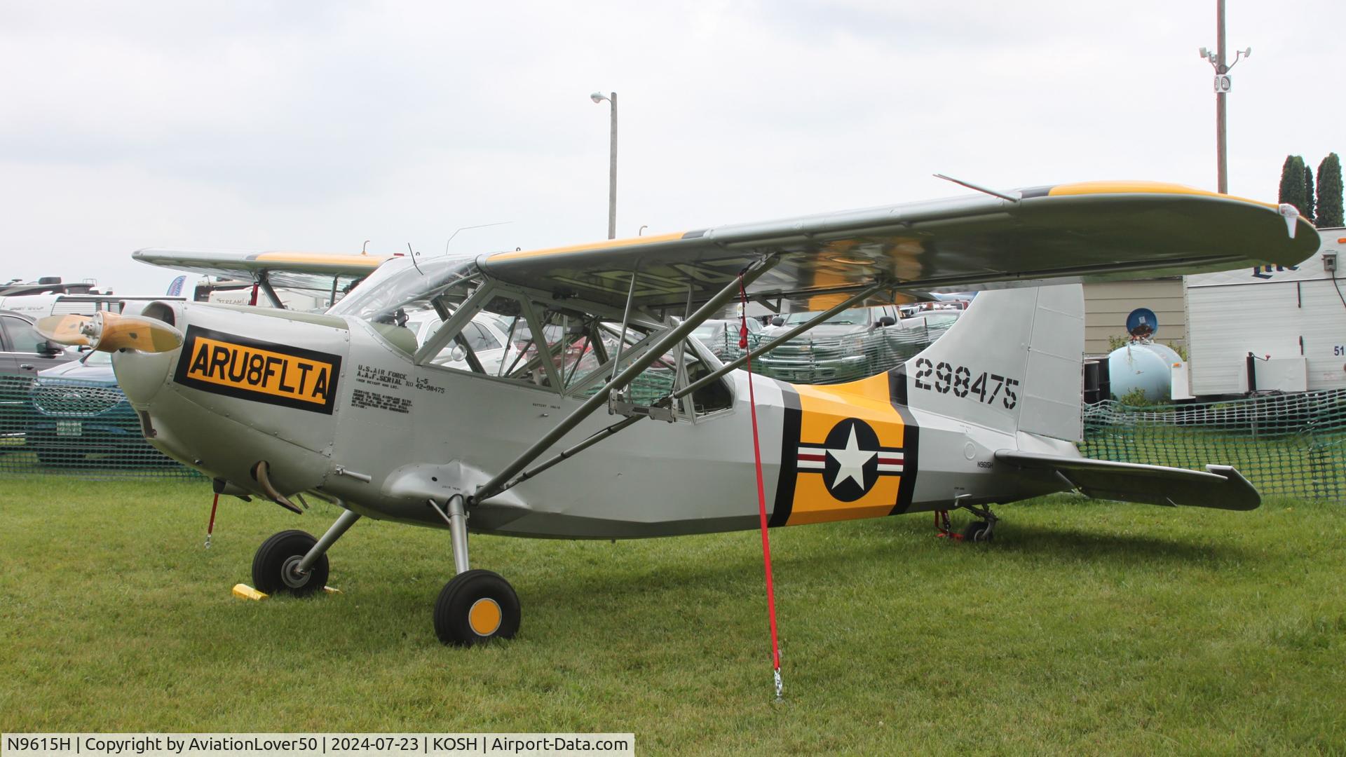N9615H, 1943 Stinson L-5 Sentinel C/N 76-716, L-5