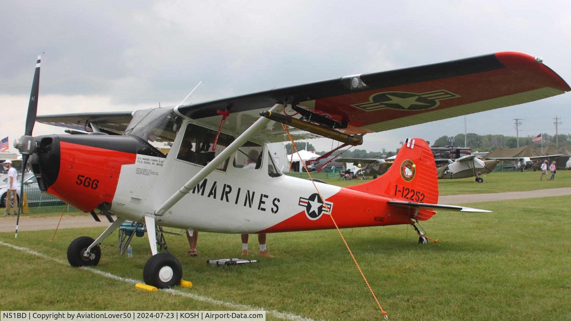 N51BD, 1951 Cessna 305A C/N 22566, O-1D