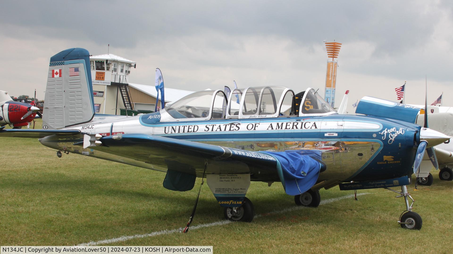 N134JC, 1955 Beech T-34-A (A45) Mentor C/N G-812, T-34A 